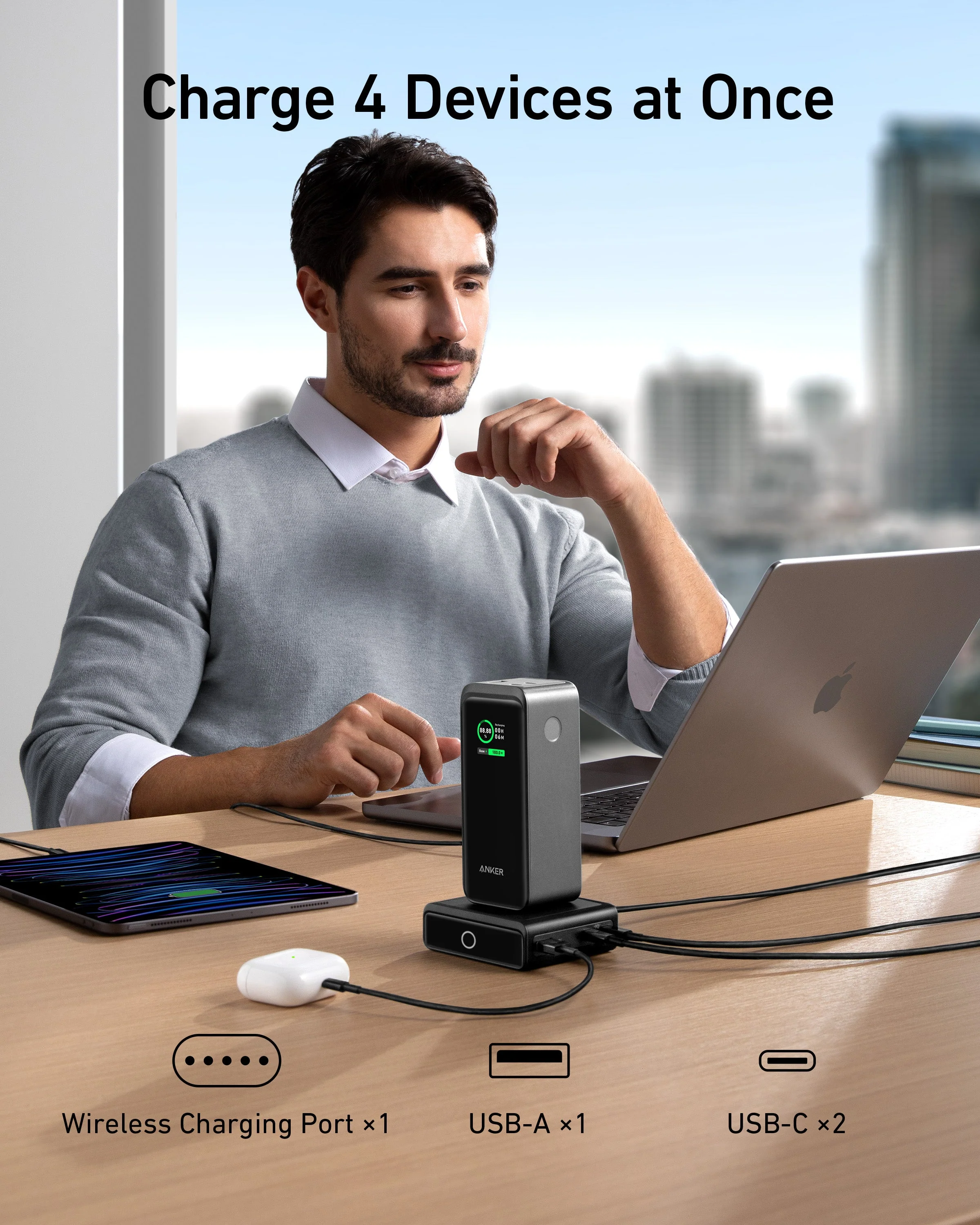 Anker Prime 20,000mAh Power Bank (200W) with 100W Charging Base - Image 6