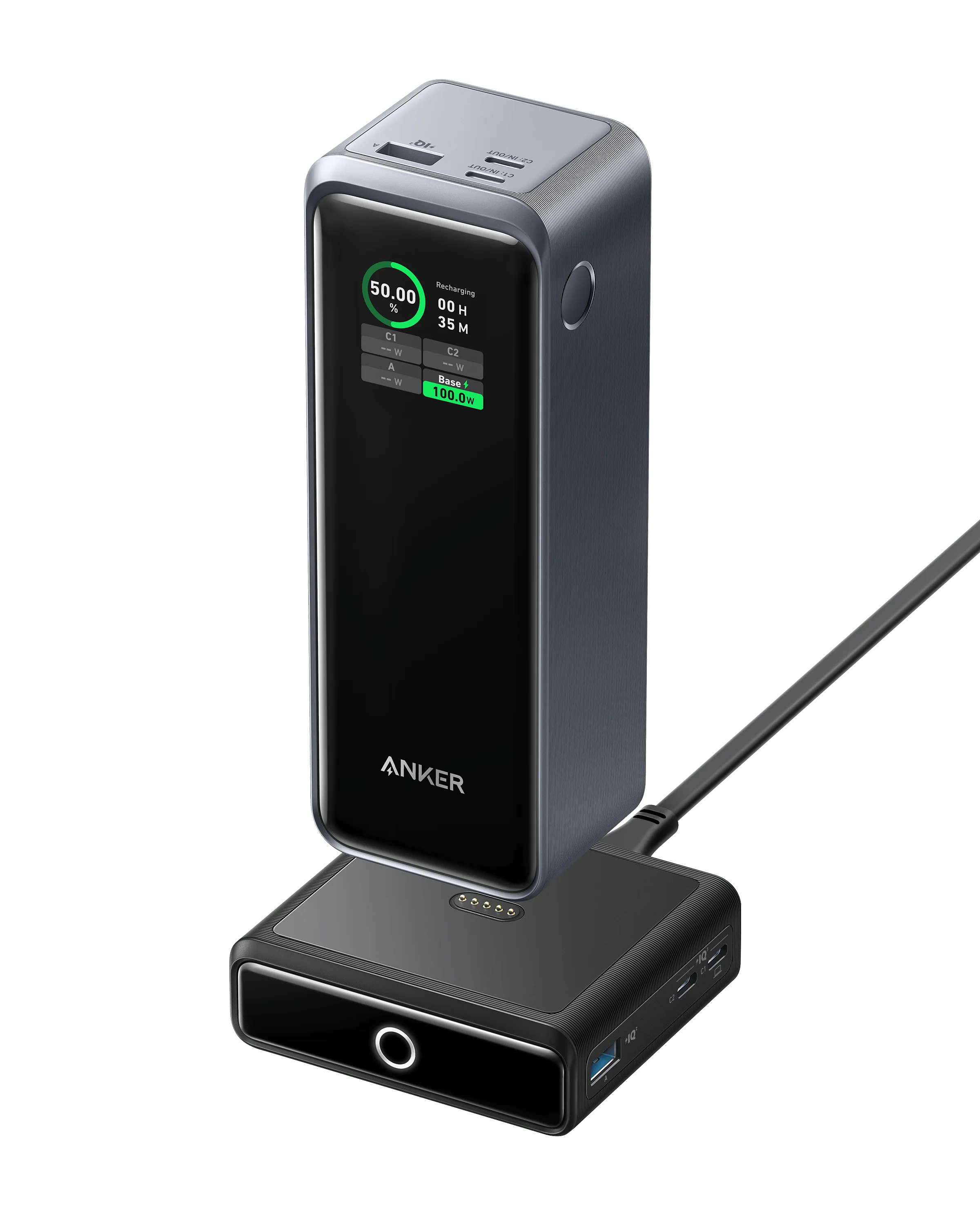 Anker Prime 27,650mAh Power Bank (250W) and 100W Charging Base