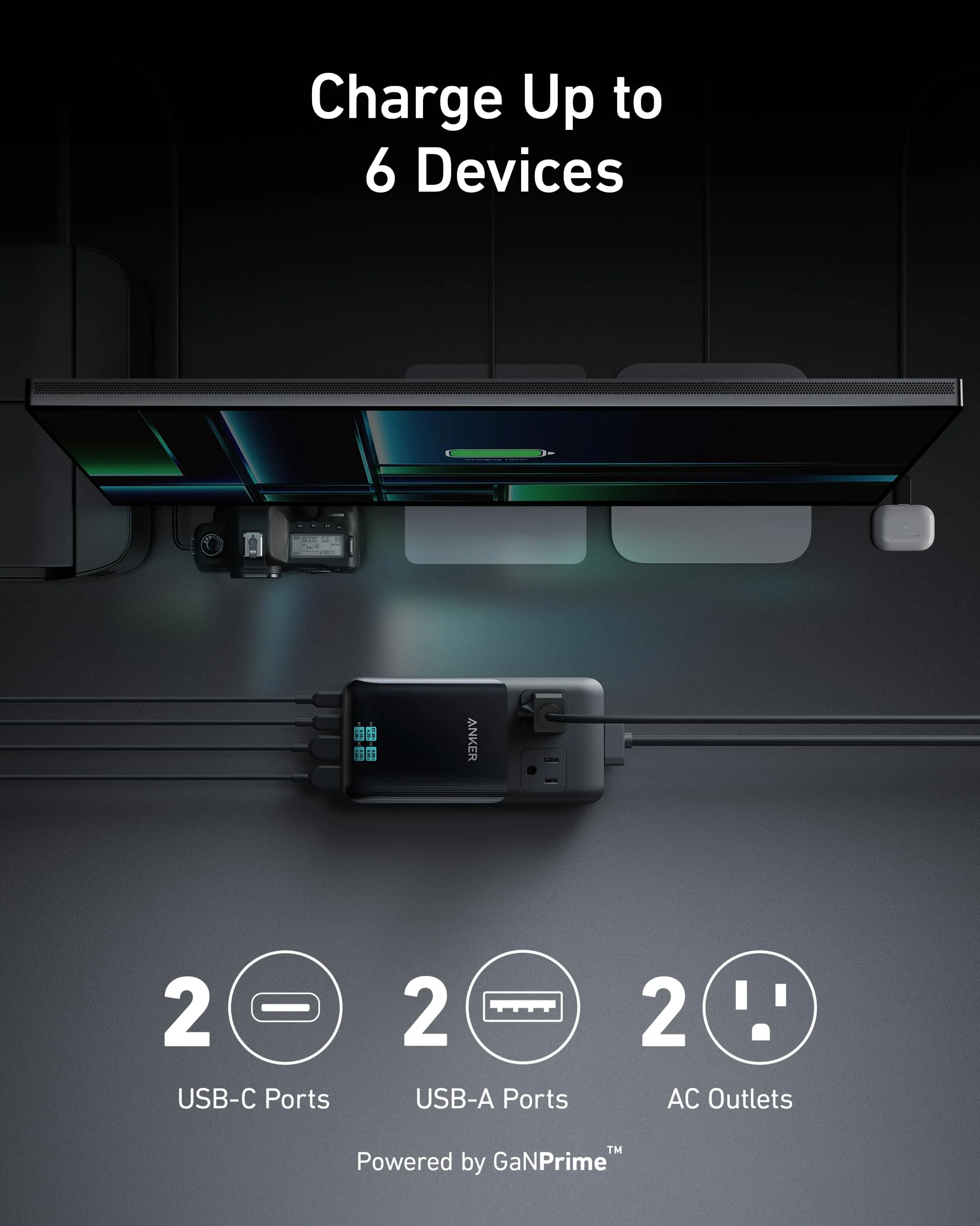 Anker Prime 6-in-1 Charging Station (140W) - Image 2