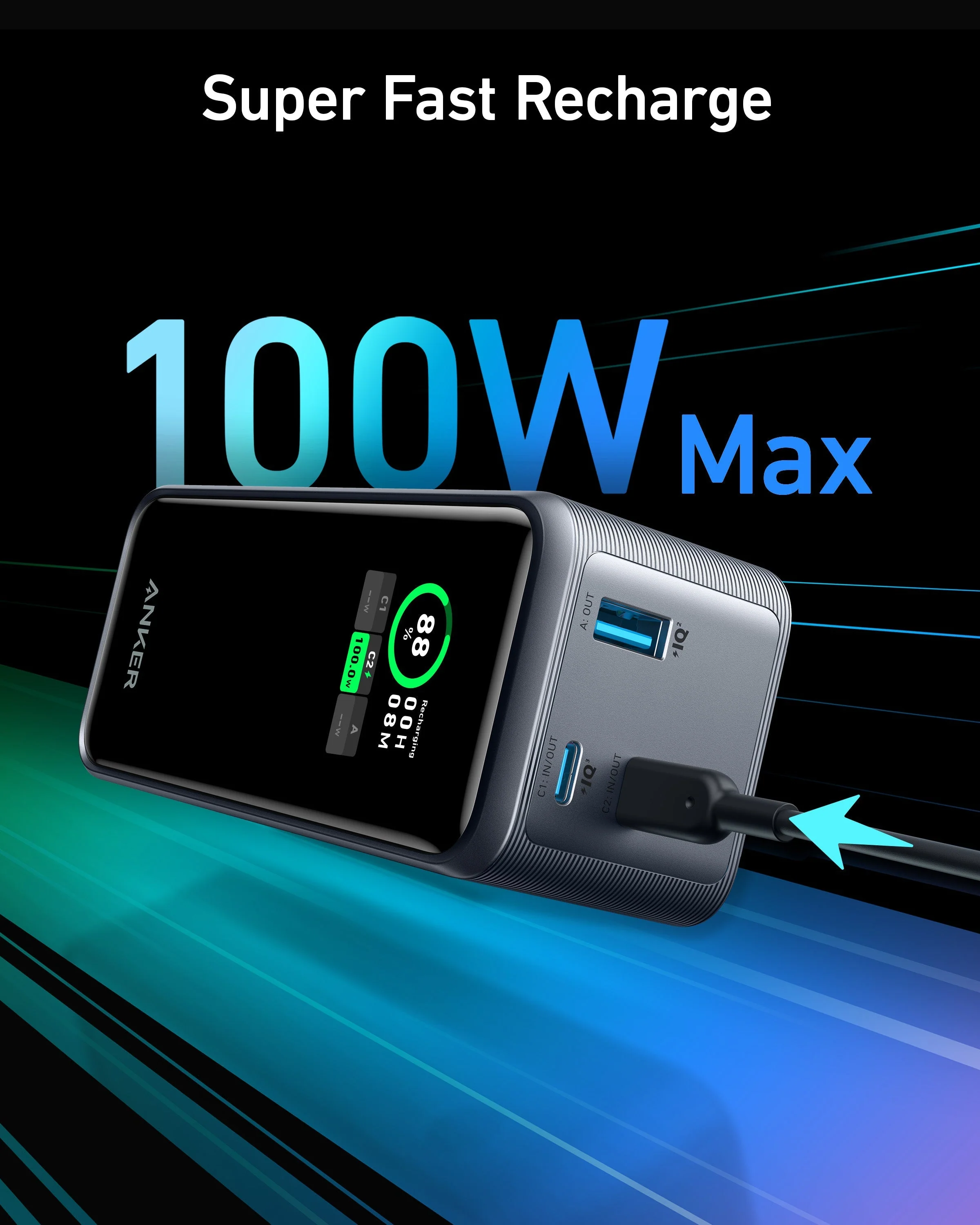 Anker Prime Power Bank (20K, 200W) - Image 4