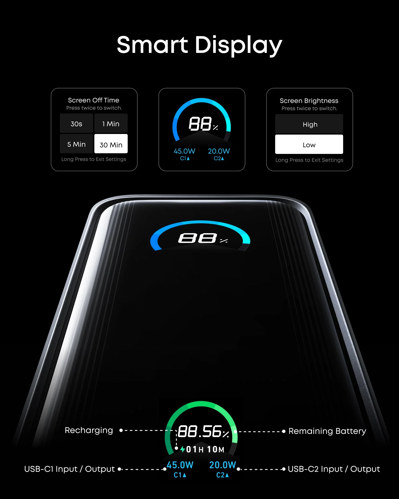 Anker Prime Power Bank (9.6K, 65W, Fusion) - Image 6
