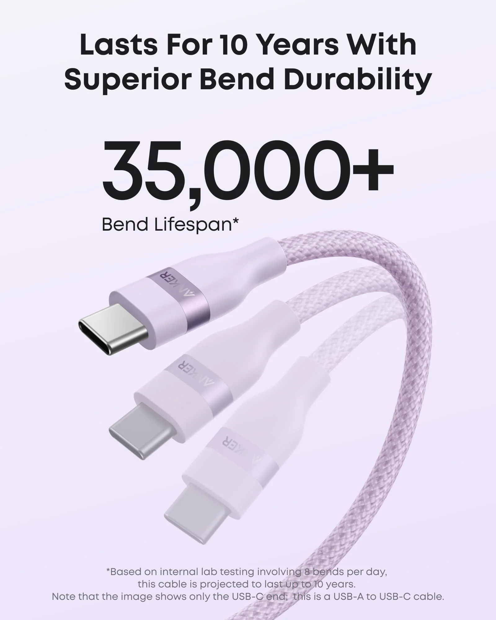 Anker USB-A to USB-C Cable (3 ft/6 ft, Upcycled-Braided) - Image 39