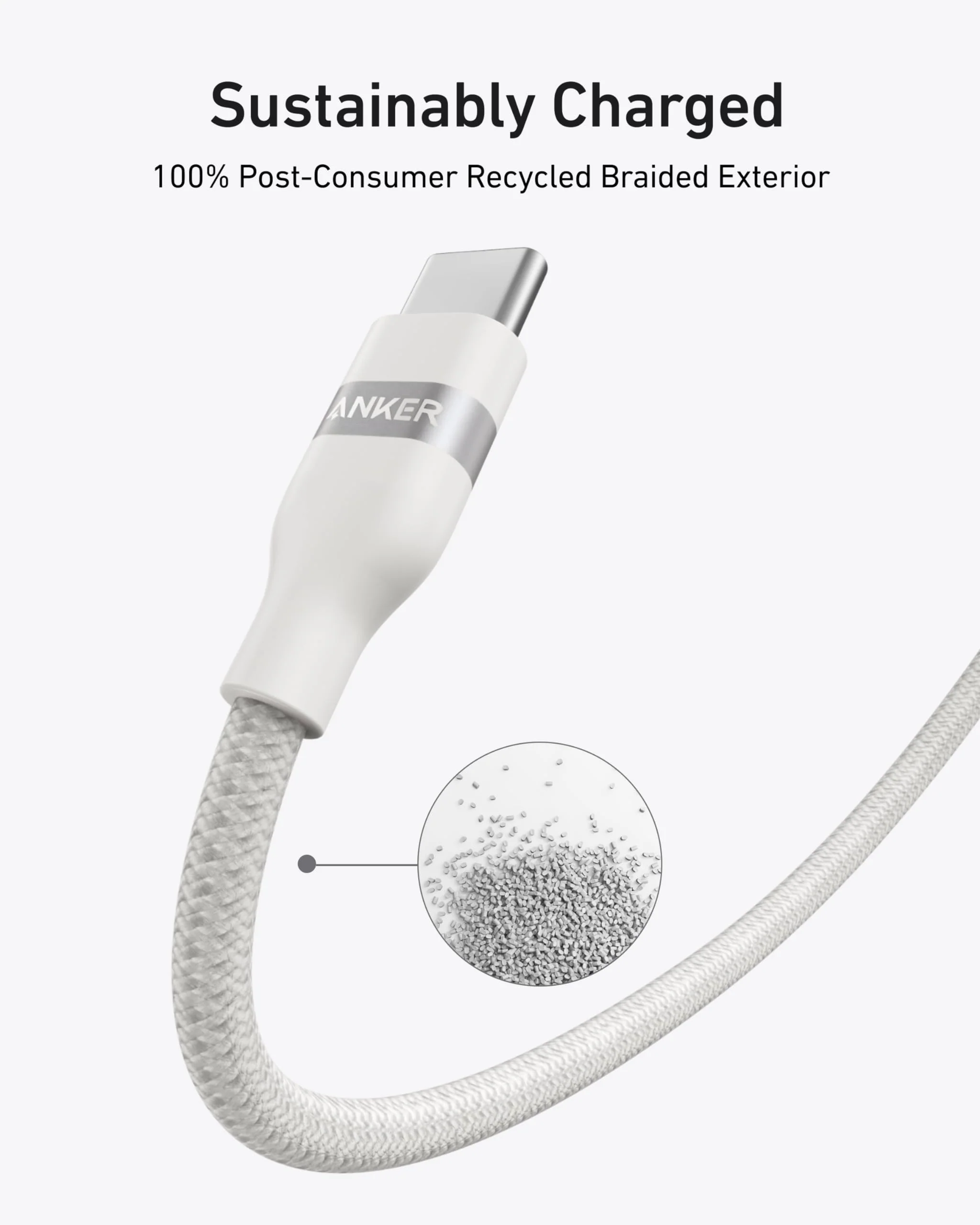 Anker USB-C to USB-C Cable (3 ft / 6 ft, 240W, Upcycled-Braided) - Image 11