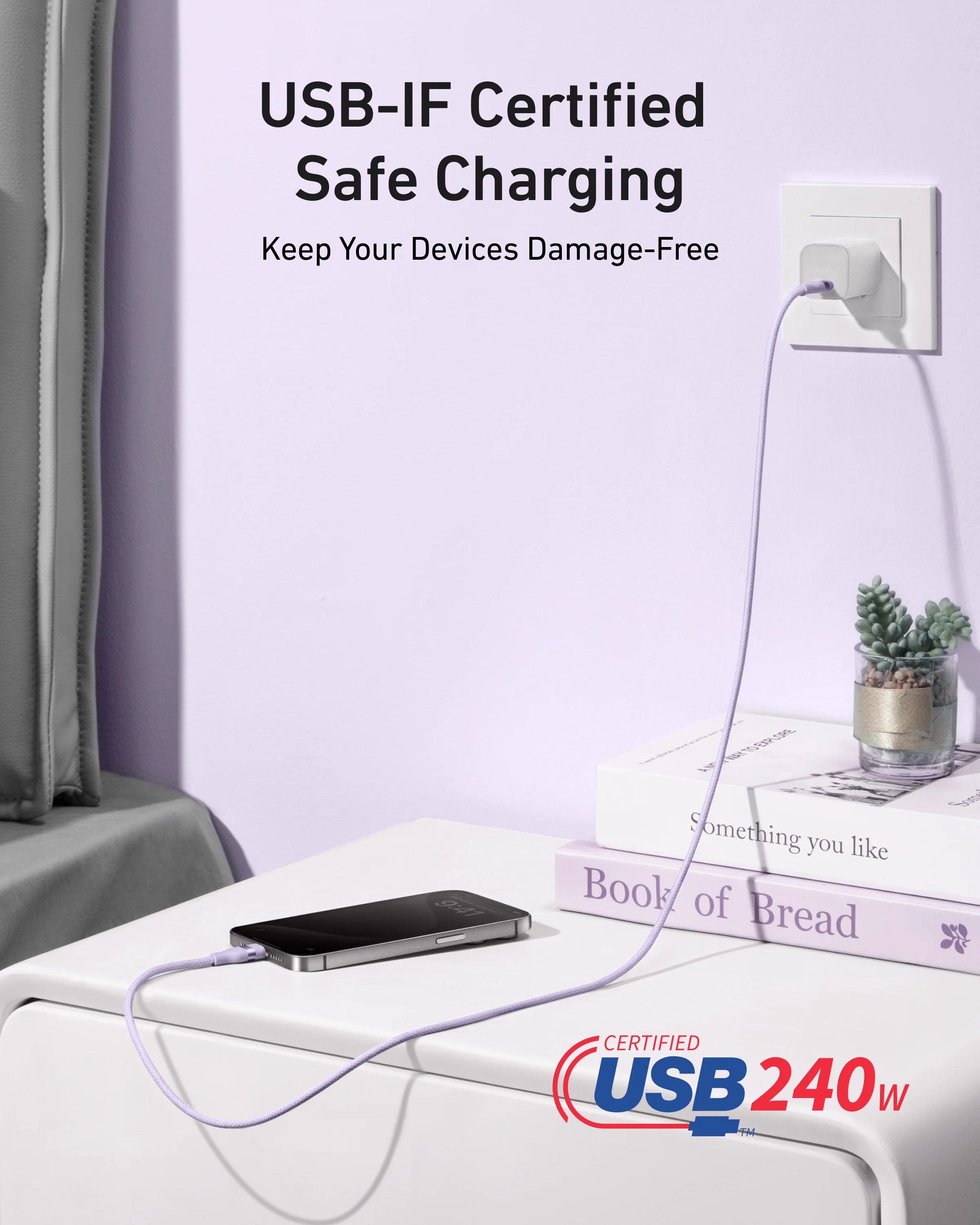Anker USB-C to USB-C Cable (3 ft / 6 ft, 240W, Upcycled-Braided) - Image 42