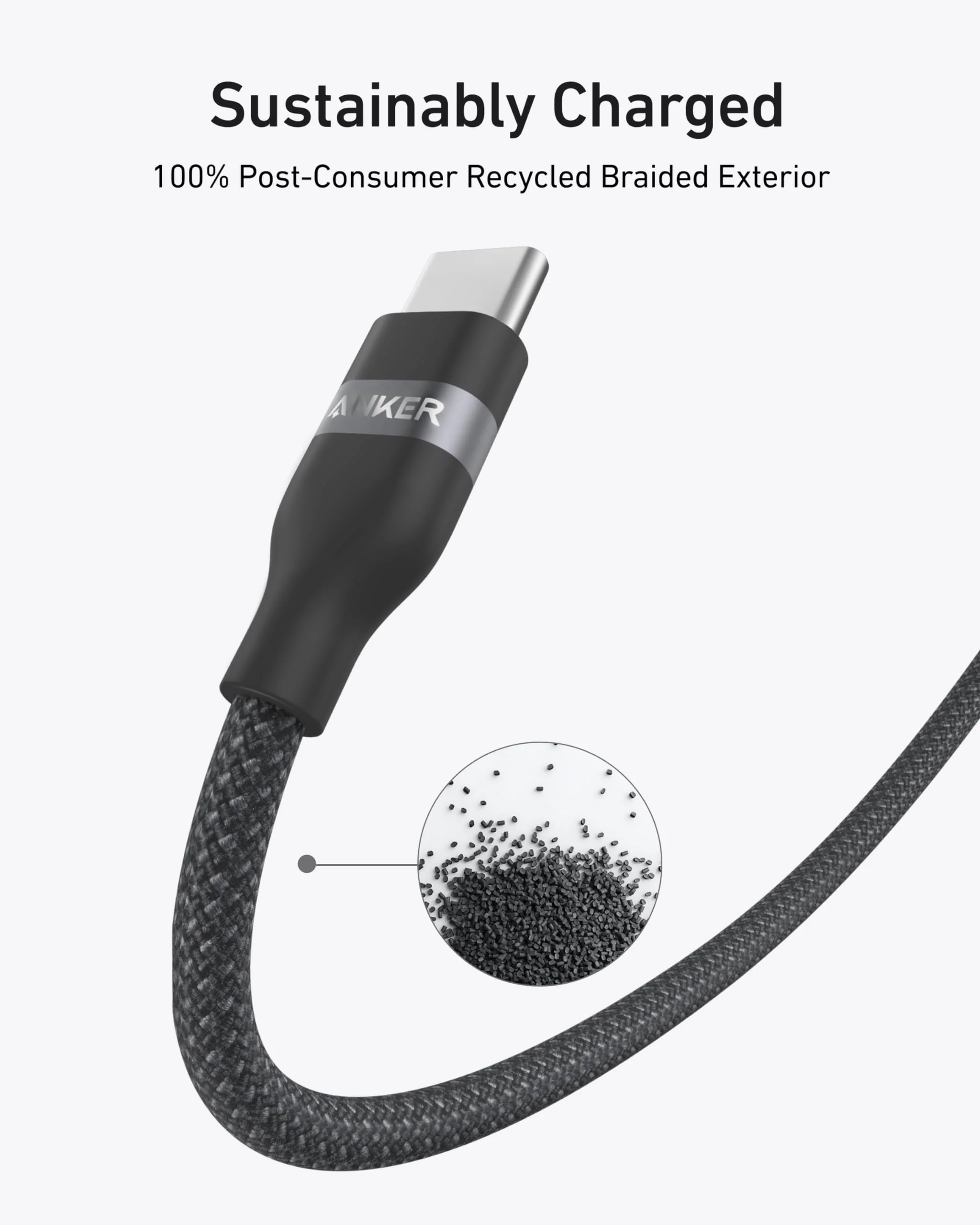 Anker USB-C to USB-C Cable (3 ft / 6 ft, 240W, Upcycled-Braided) - Image 11
