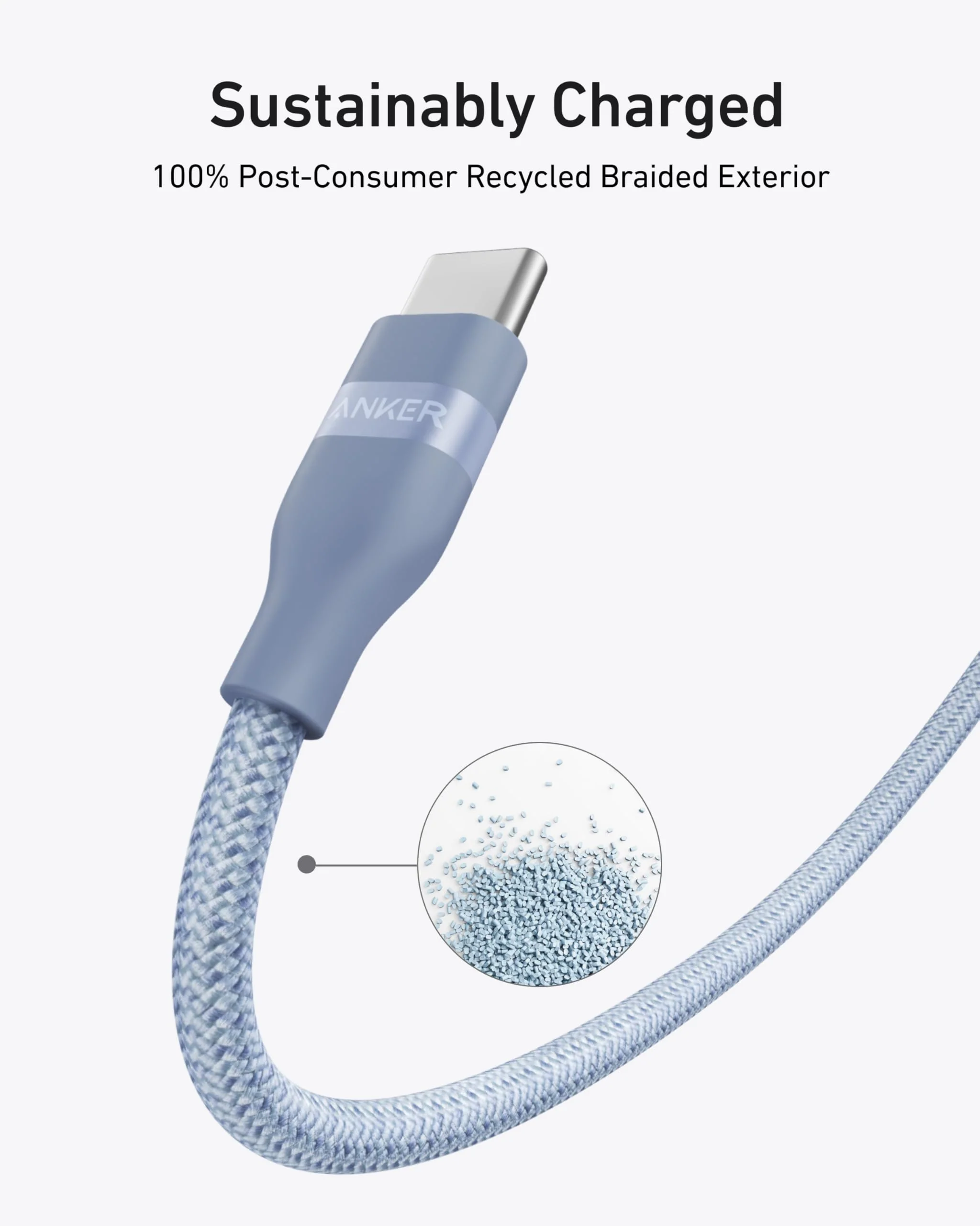 Anker USB-C to USB-C Cable (3 ft / 6 ft, 240W, Upcycled-Braided) - Image 35