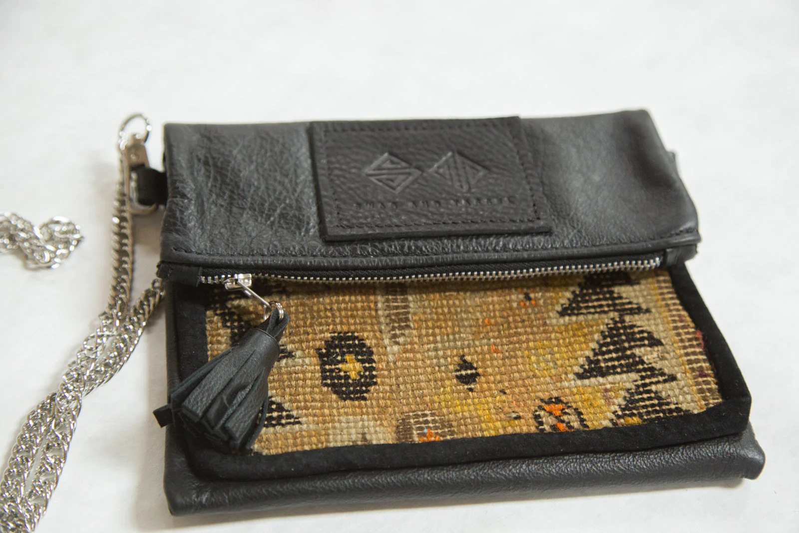 Antique Caucasian Rug Fragment Bag - Image 2