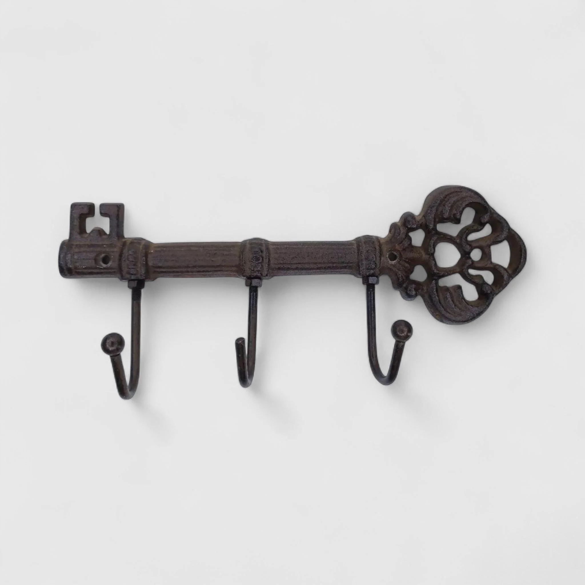 Antique-Style Cast Iron Key Hook Rack, Vintage Wall Organizer - Image 2