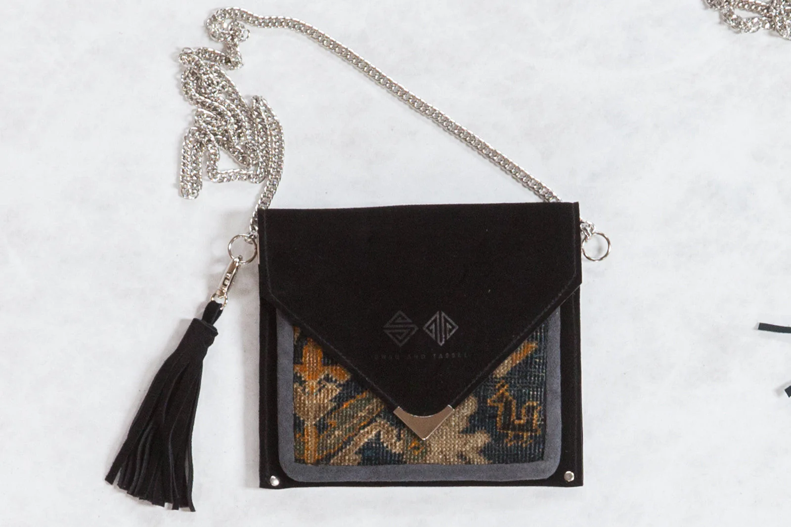 Antique Turkish Rug Fragment Bag