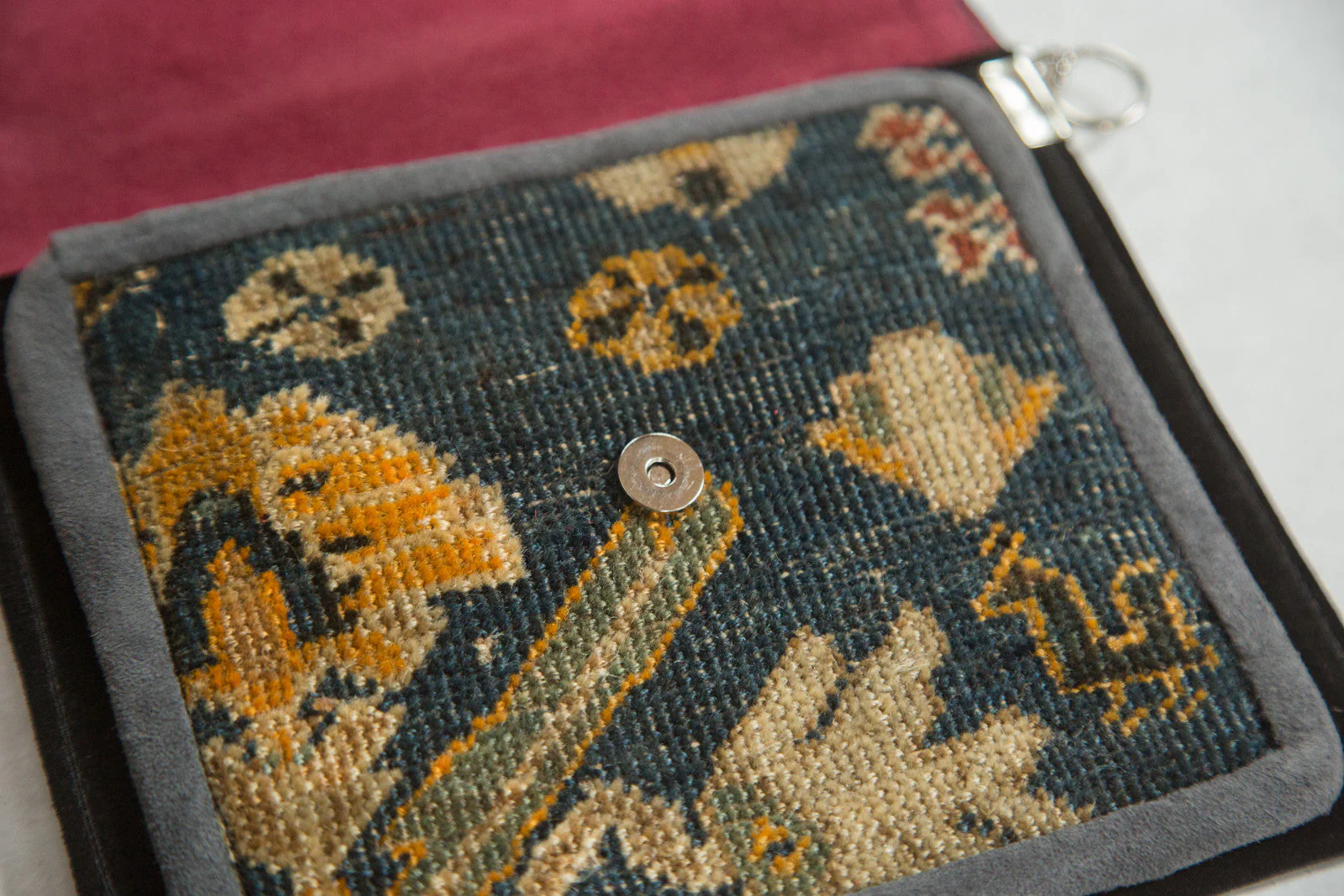 Antique Turkish Rug Fragment Bag - Image 3