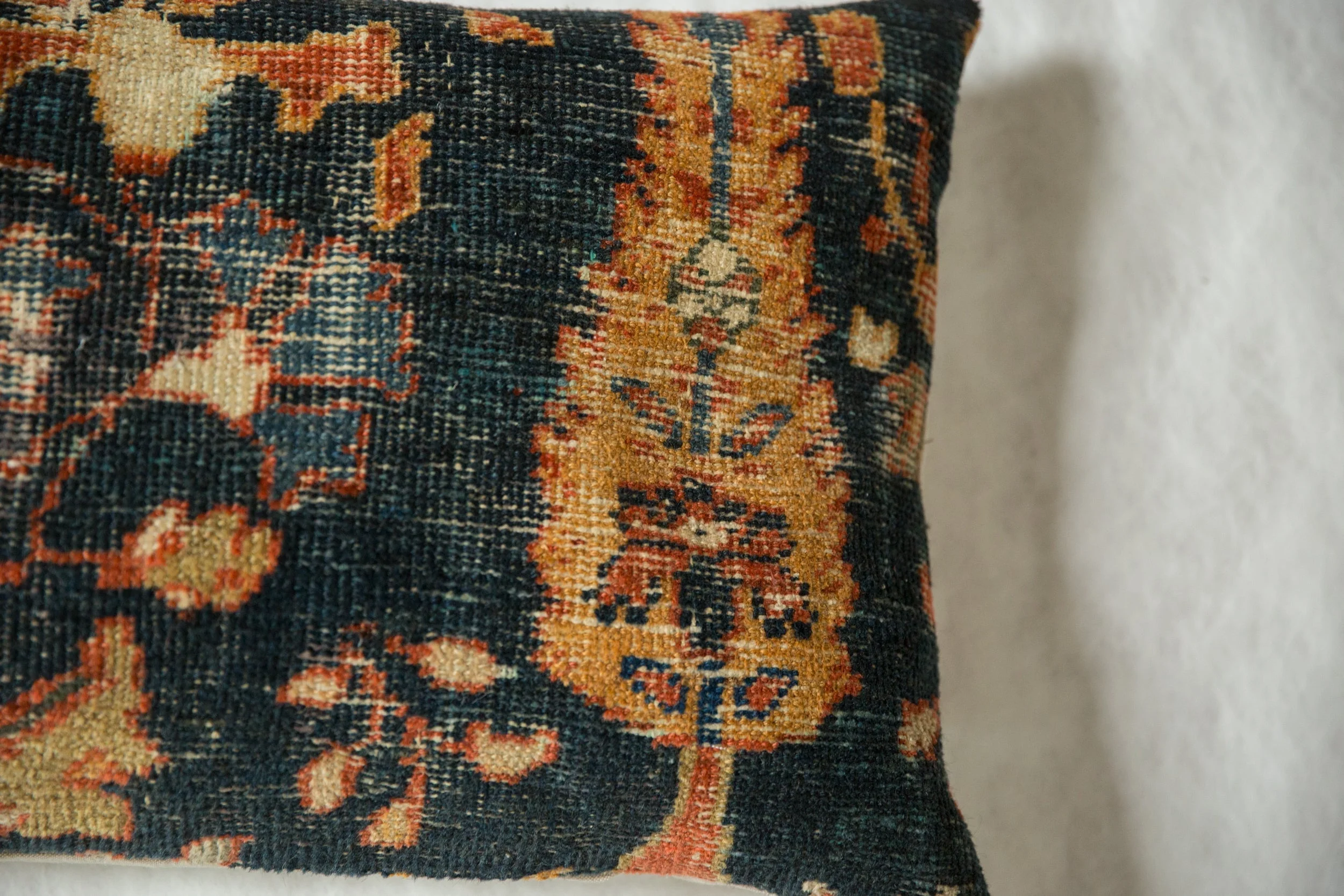 Antique Ziegler Mahal Rug Fragment Pillow - Image 2