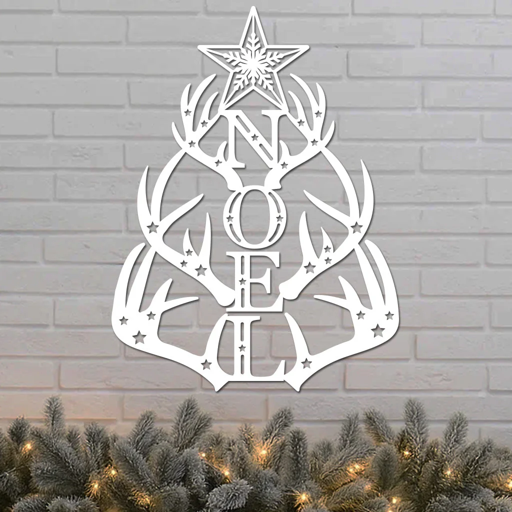 Antler tree with Holiday NOEL - Image 4