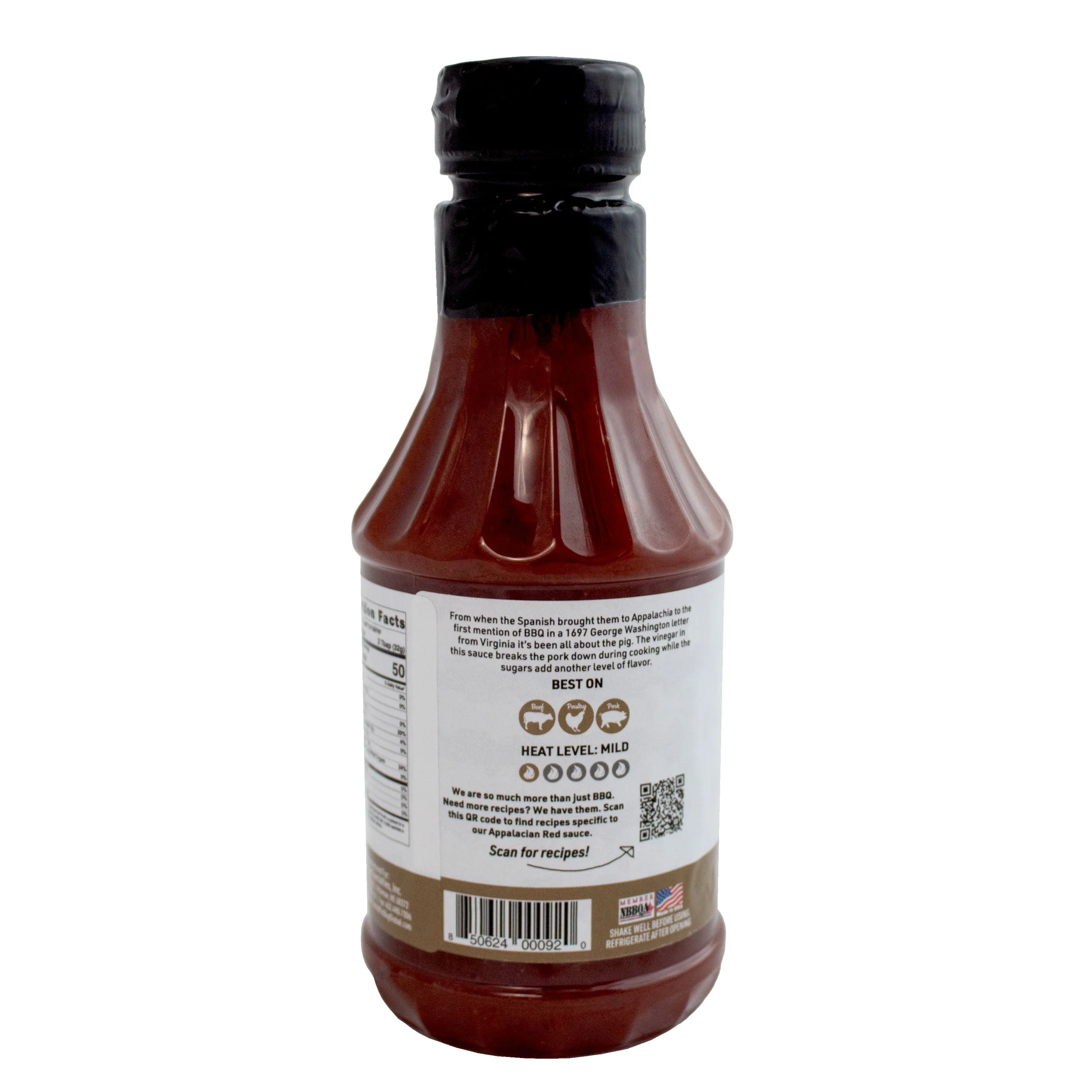 Appalachian Red Gluten Free Vinegar-Based BBQ Sauce 18 oz - Pack of 2 - Image 3