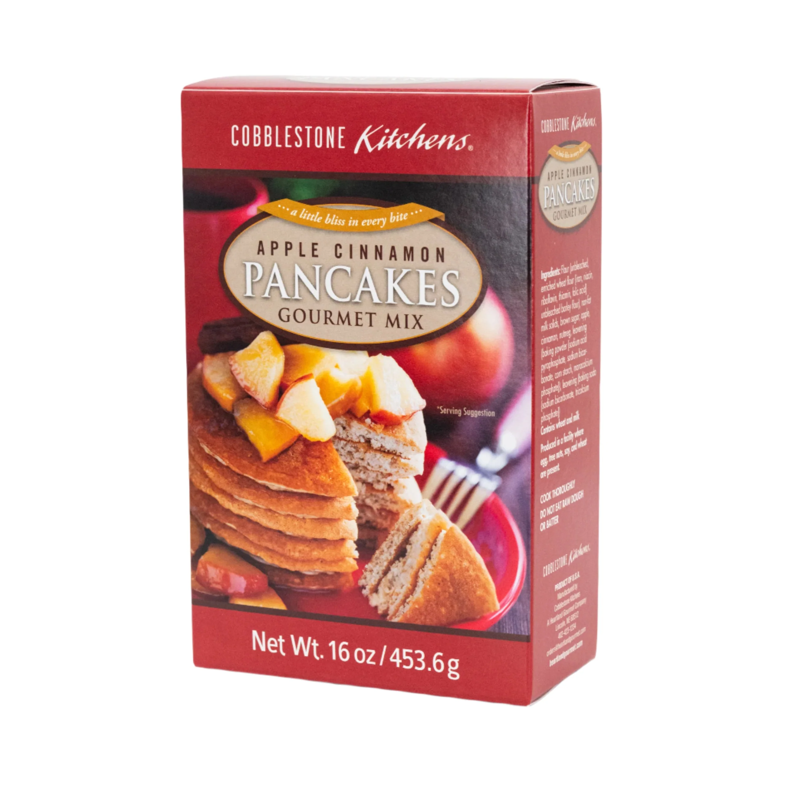 Apple Cinnamon Pancake Mix | Pack of 4 | 16 oz | Cobblestone Kitchen - Image 2