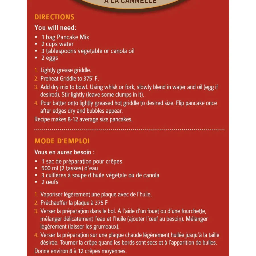 Apple Cinnamon Pancake Mix | Pack of 4 | 16 oz | Cobblestone Kitchen - Image 8