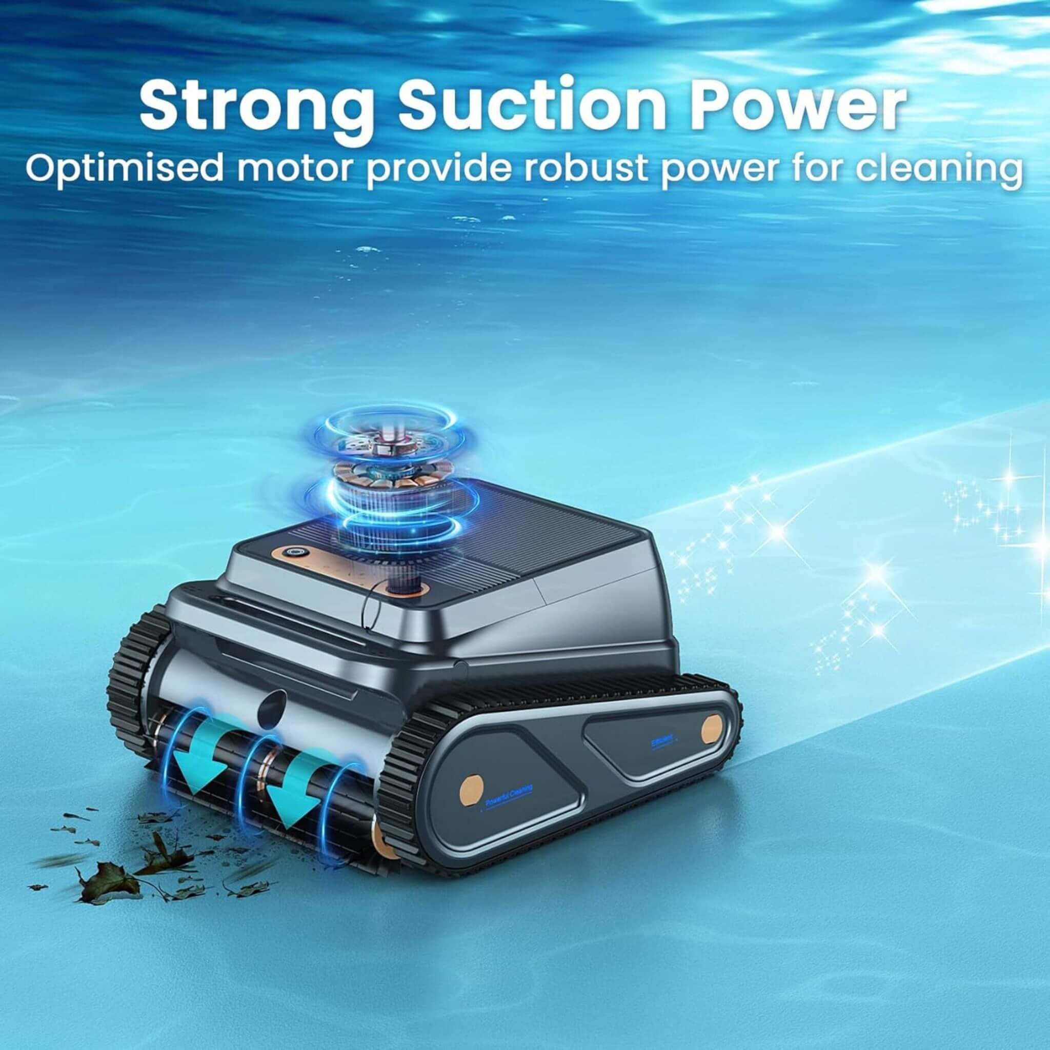 AquaBot Smart Robotic Pool Cleaner With Fast Charging (SAK73916) - Image 4