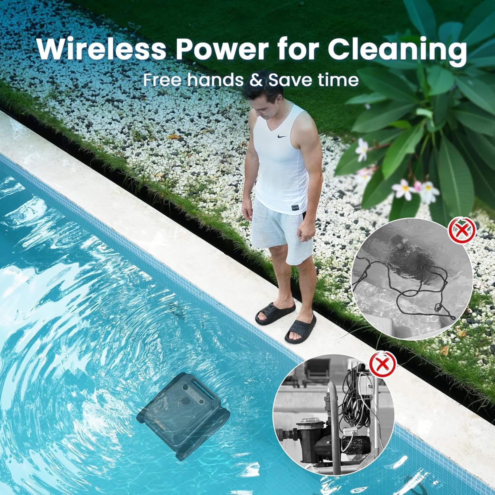 AquaBot Smart Robotic Pool Cleaner With Fast Charging (SAK73916) - Image 6