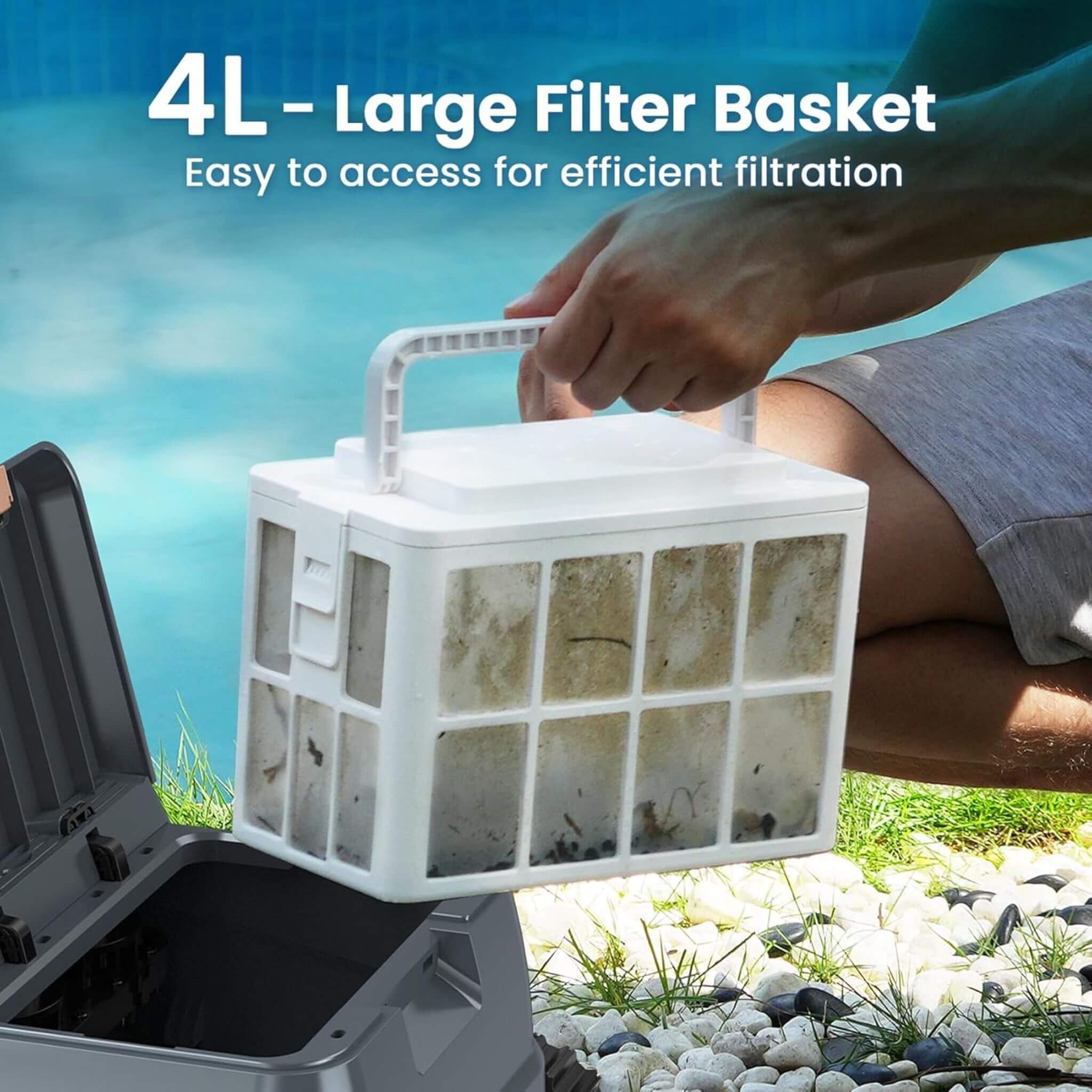 AquaBot Smart Robotic Pool Cleaner With Fast Charging (SAK73916) - Image 8