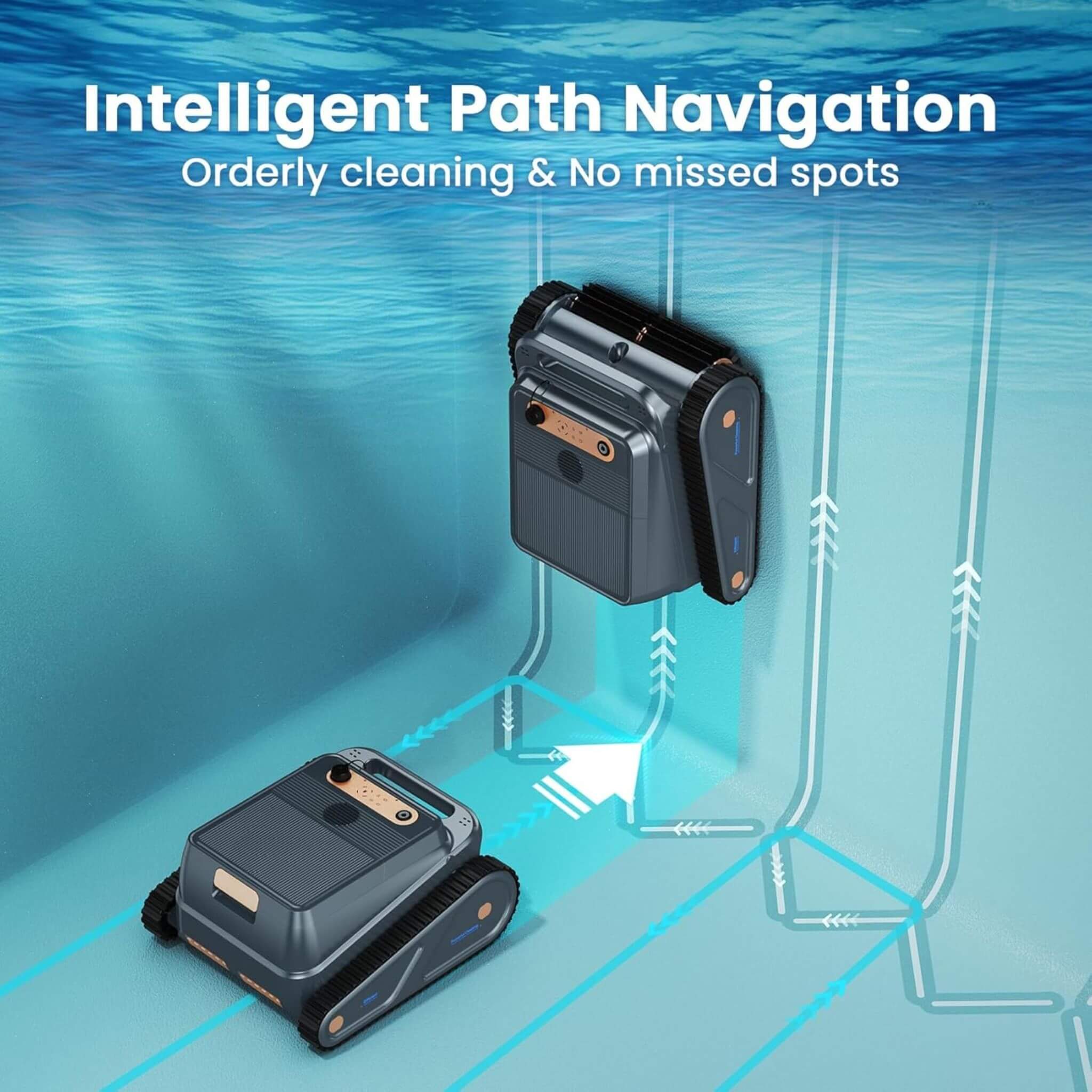AquaBot Smart Robotic Pool Cleaner With Fast Charging (SAK73916) - Image 9