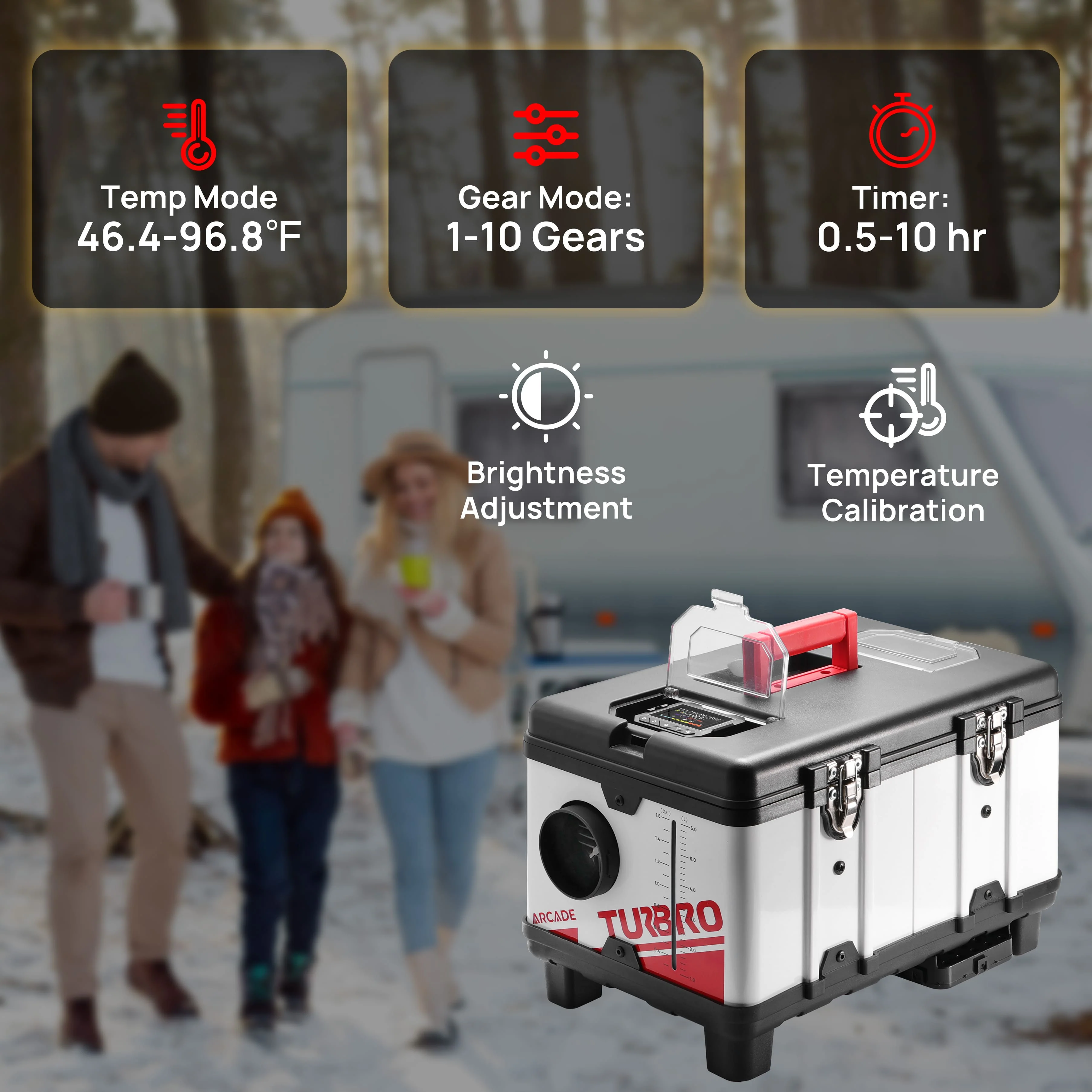 Arcade T8BP Diesel Heater, 9kW Triple Power, Toolbox Design - Image 5
