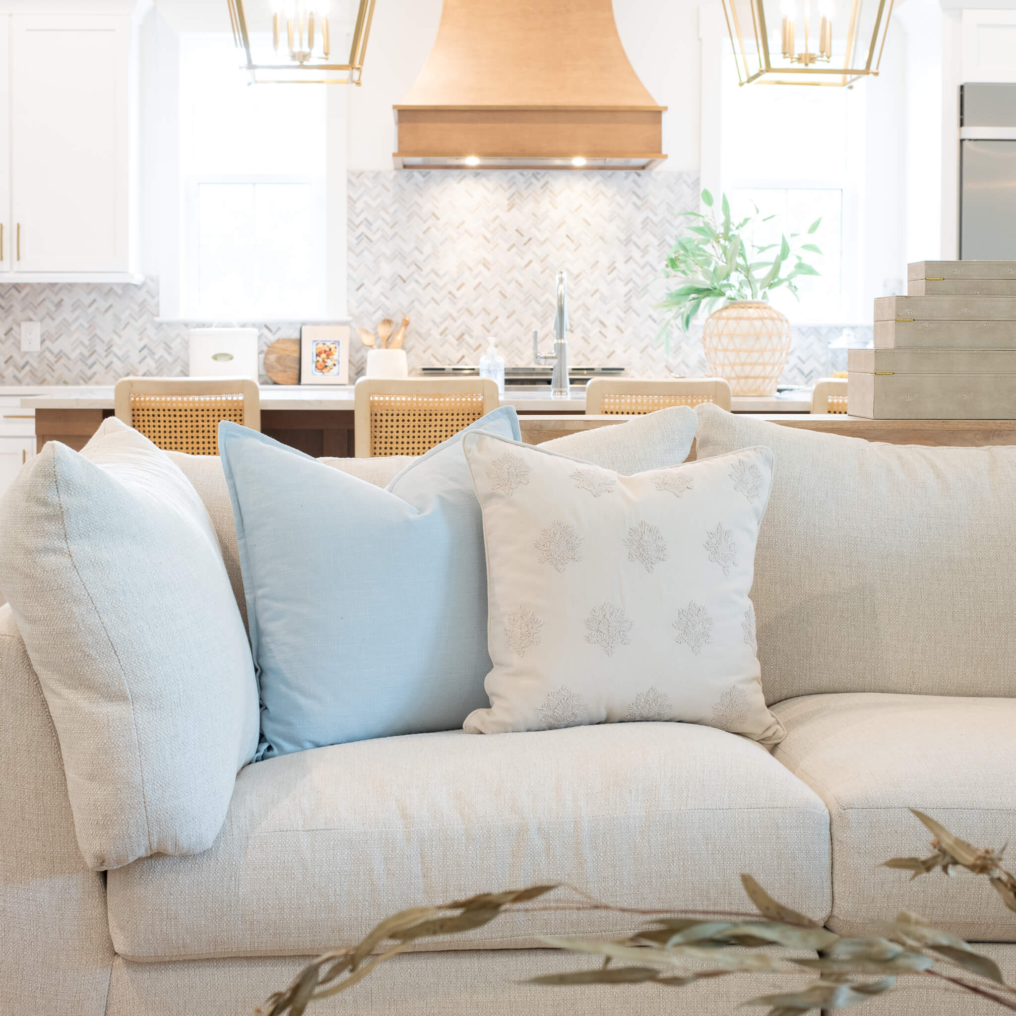 Arden Embroidered Pillow Cover | Natural - Image 5