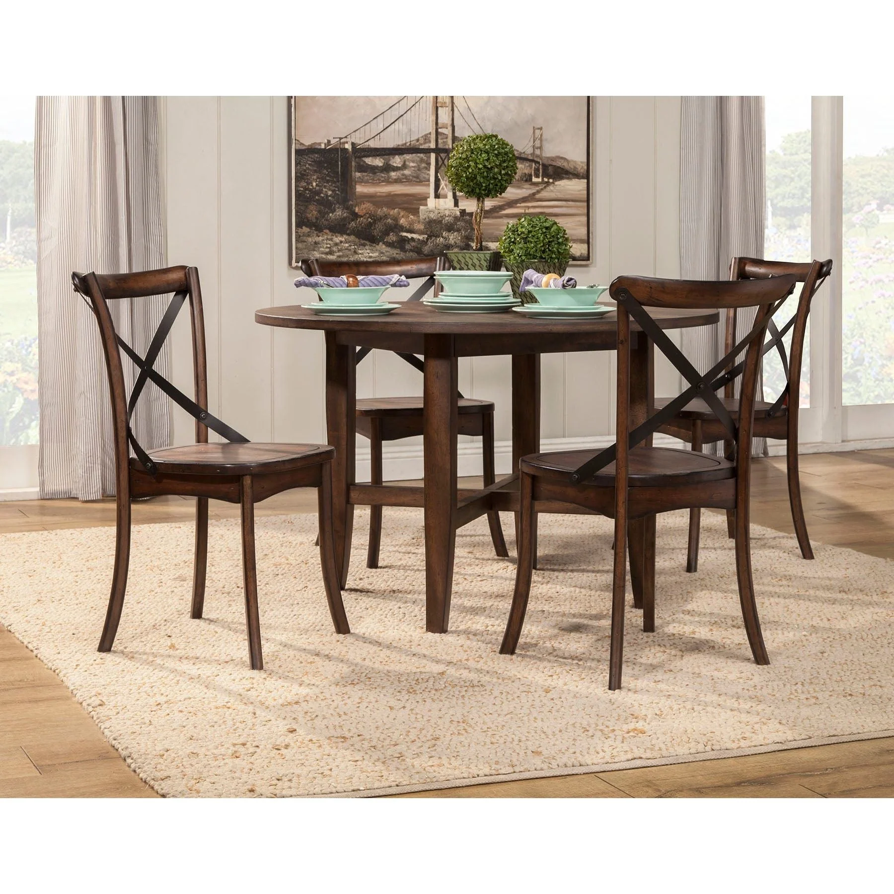 Arendal Side Chairs, Burnished Dark Oak - Image 5