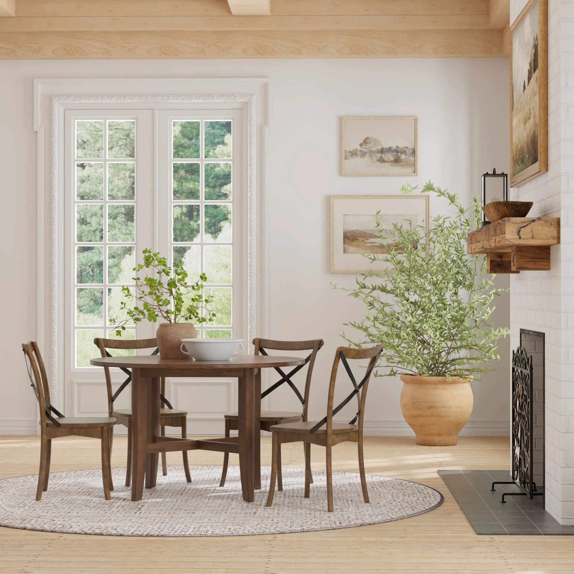 Arendal Side Chairs, Burnished Dark Oak - Image 7