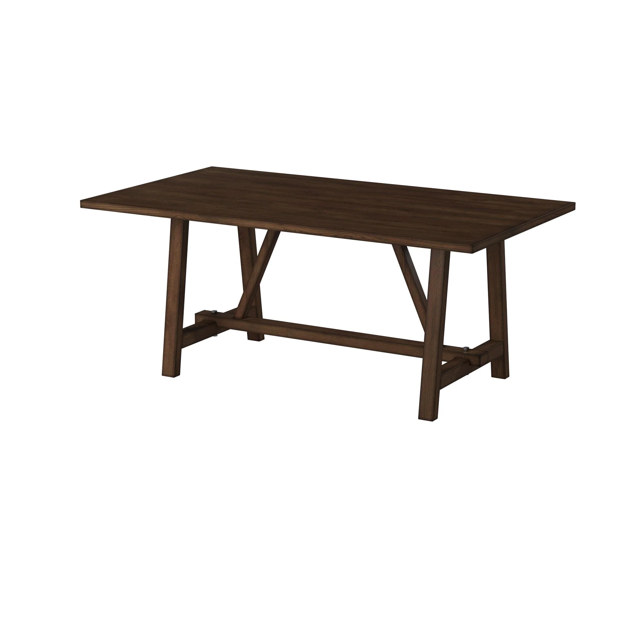 Arendal Trestle Dining Table, Burnished Dark Oak - Image 4
