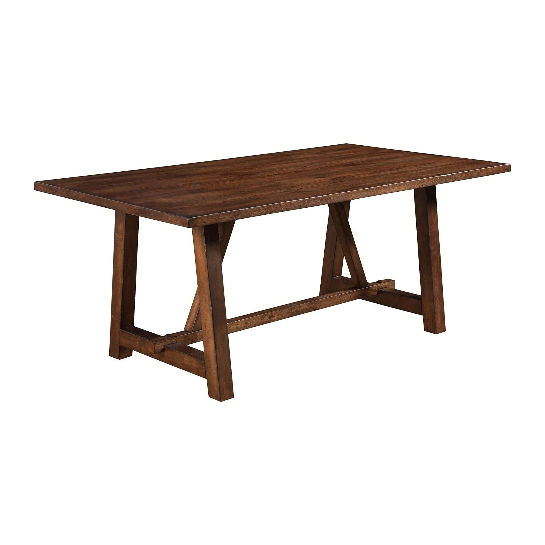 Arendal Trestle Dining Table, Burnished Dark Oak - Image 5