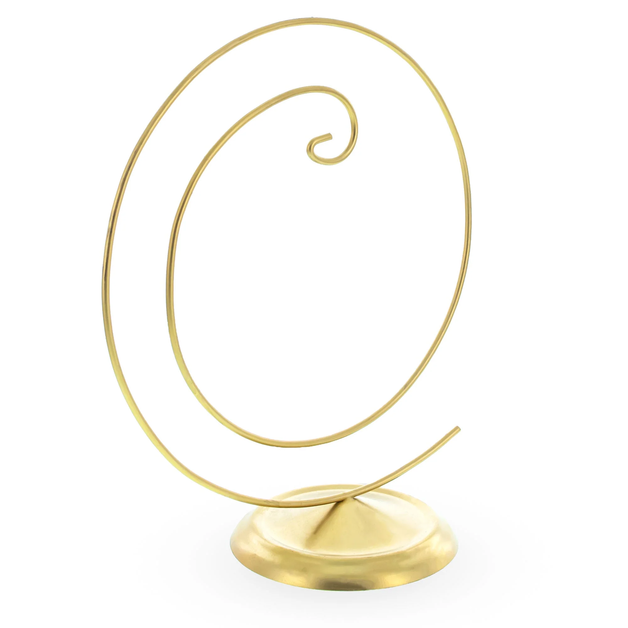 Art Deco Swirl Gold Metal Ornament Display Stand 10 Inches (Poland) - Image 4