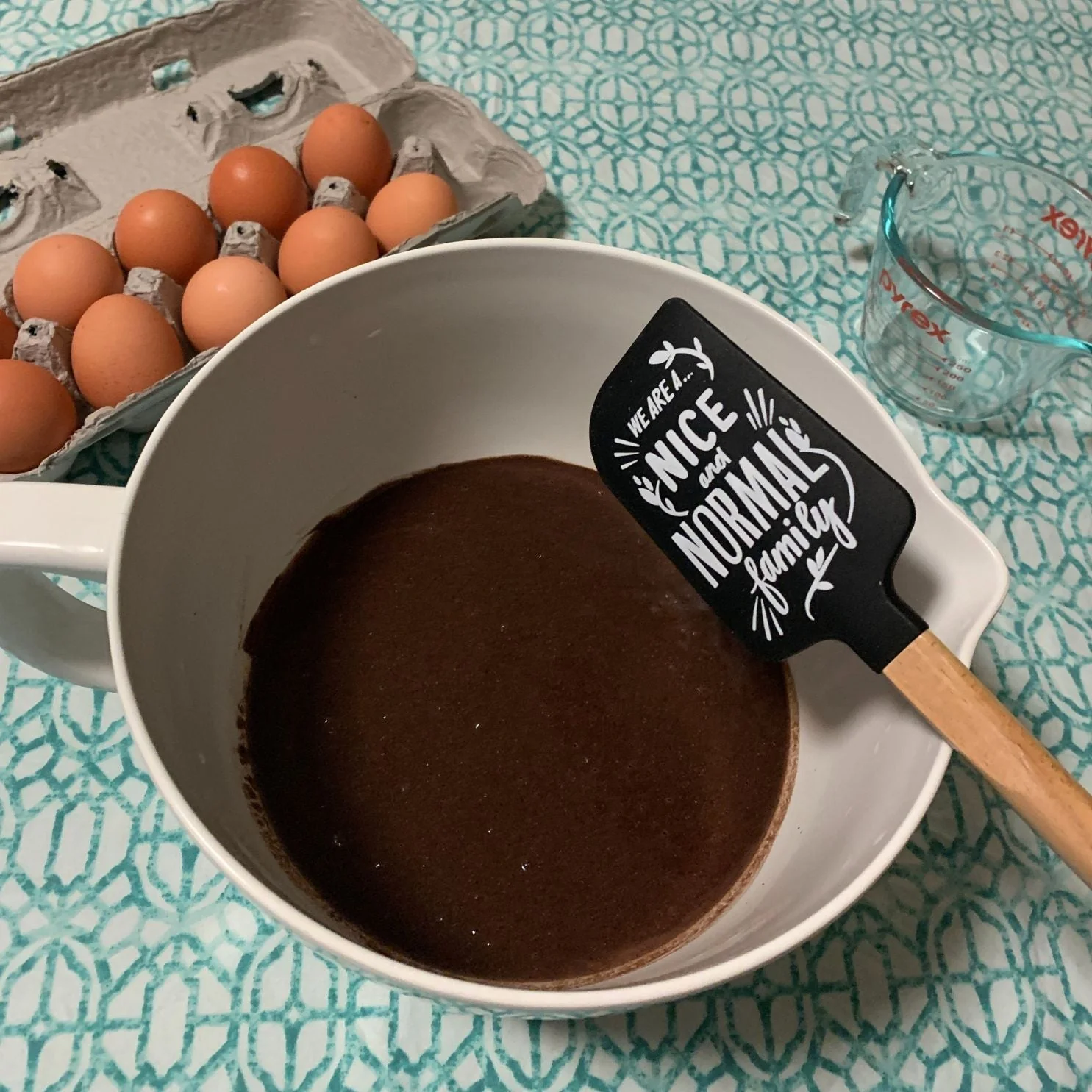 As Far As Anyone Knows We Are A Nice And Normal Family Spatula With A Wooden Handle - Image 7