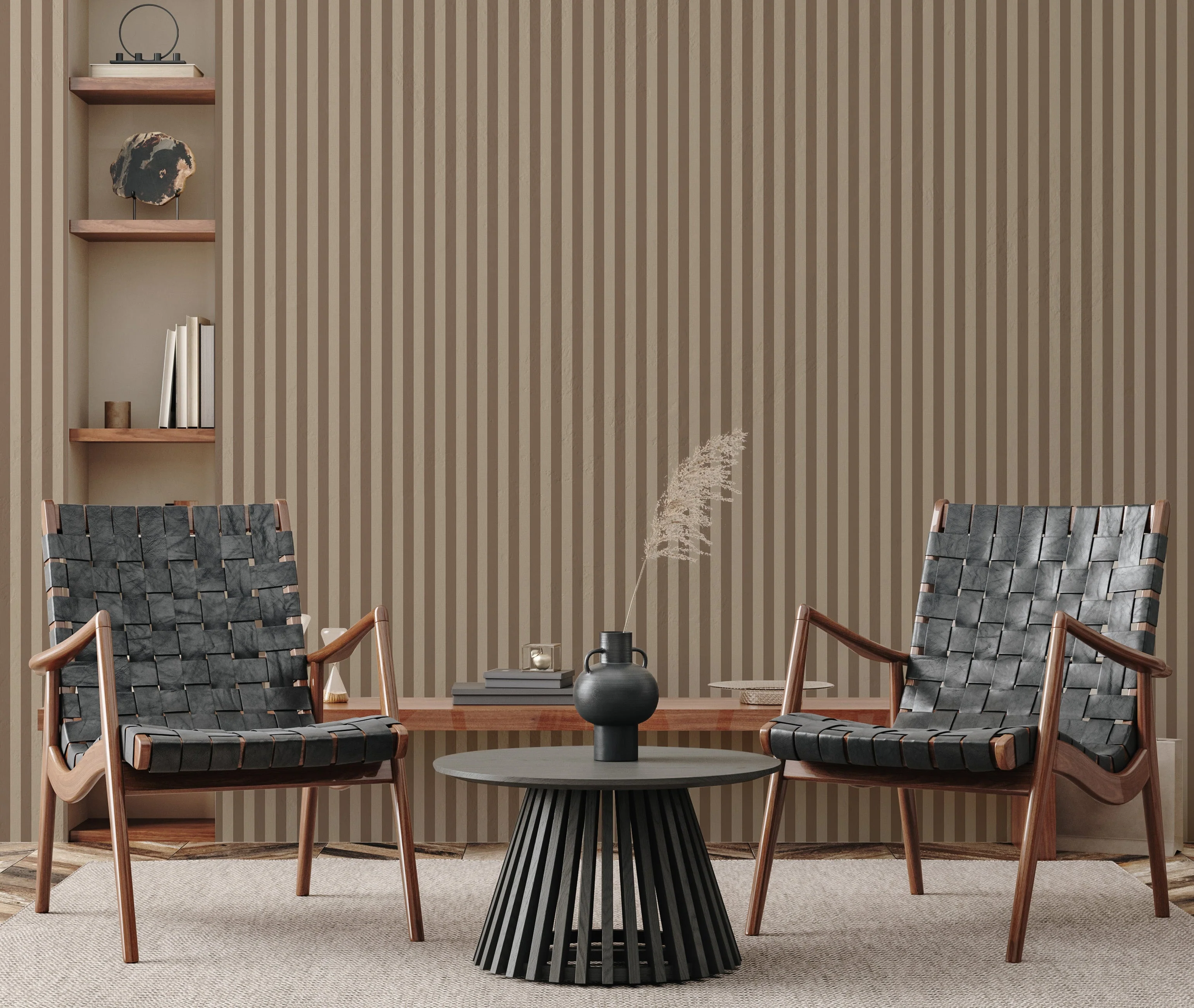 Ashbury Stripe Wallpaper by Safari Natalia x Taddy Mikelaites - Image 26