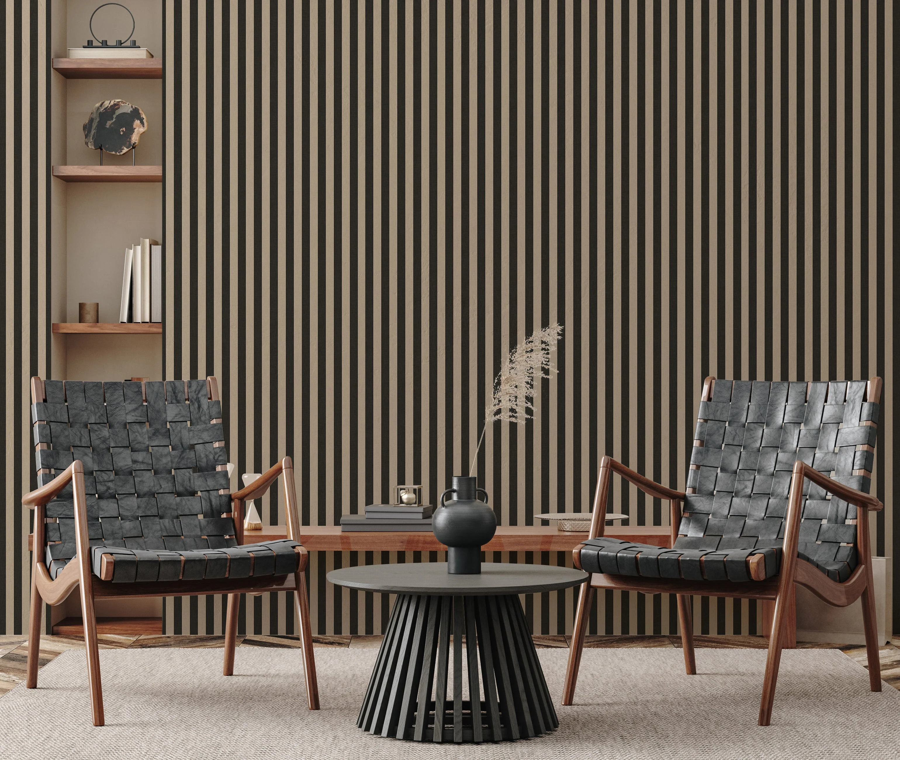 Ashbury Stripe Wallpaper by Safari Natalia x Taddy Mikelaites - Image 27