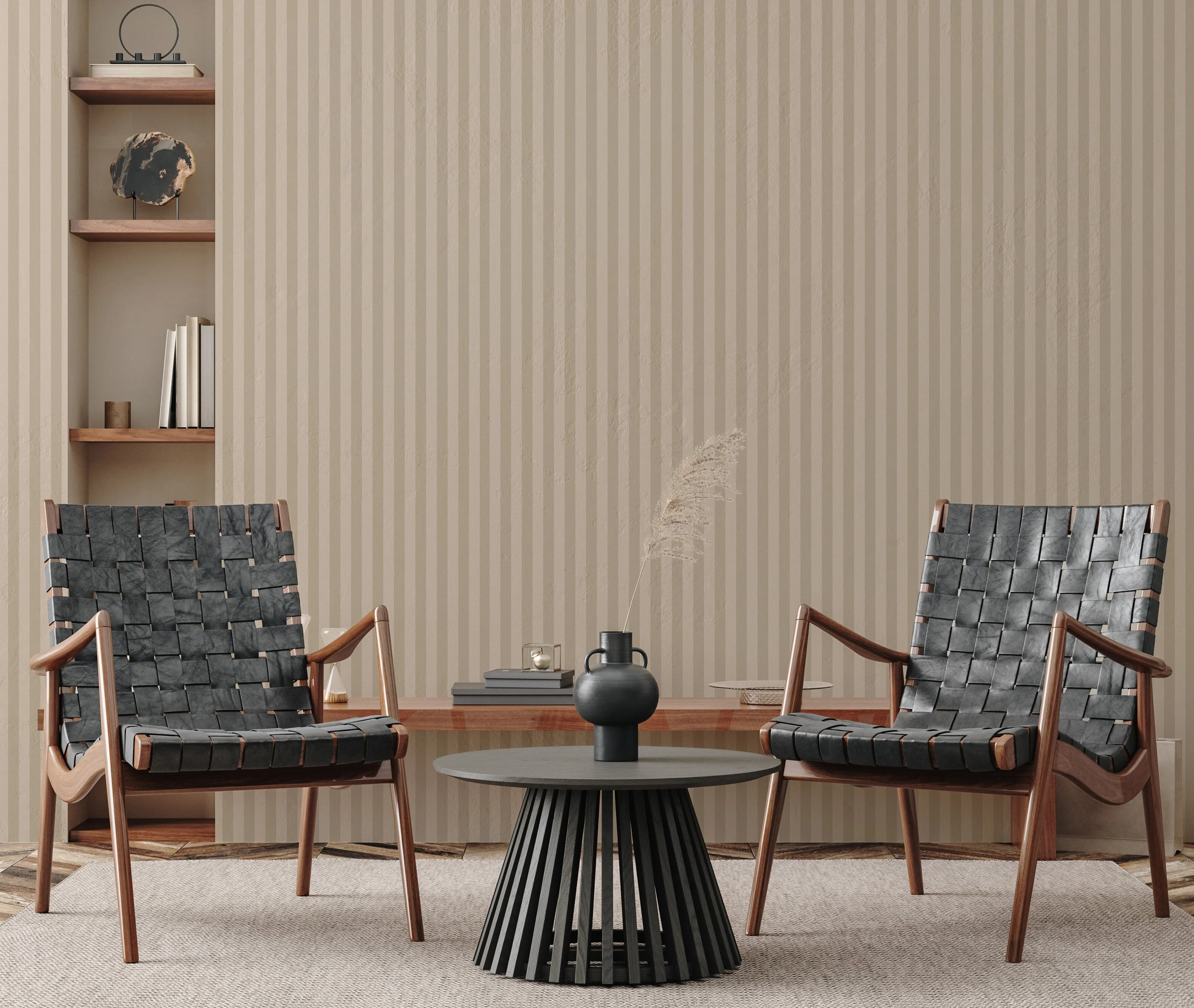 Ashbury Stripe Wallpaper by Safari Natalia x Taddy Mikelaites - Image 28