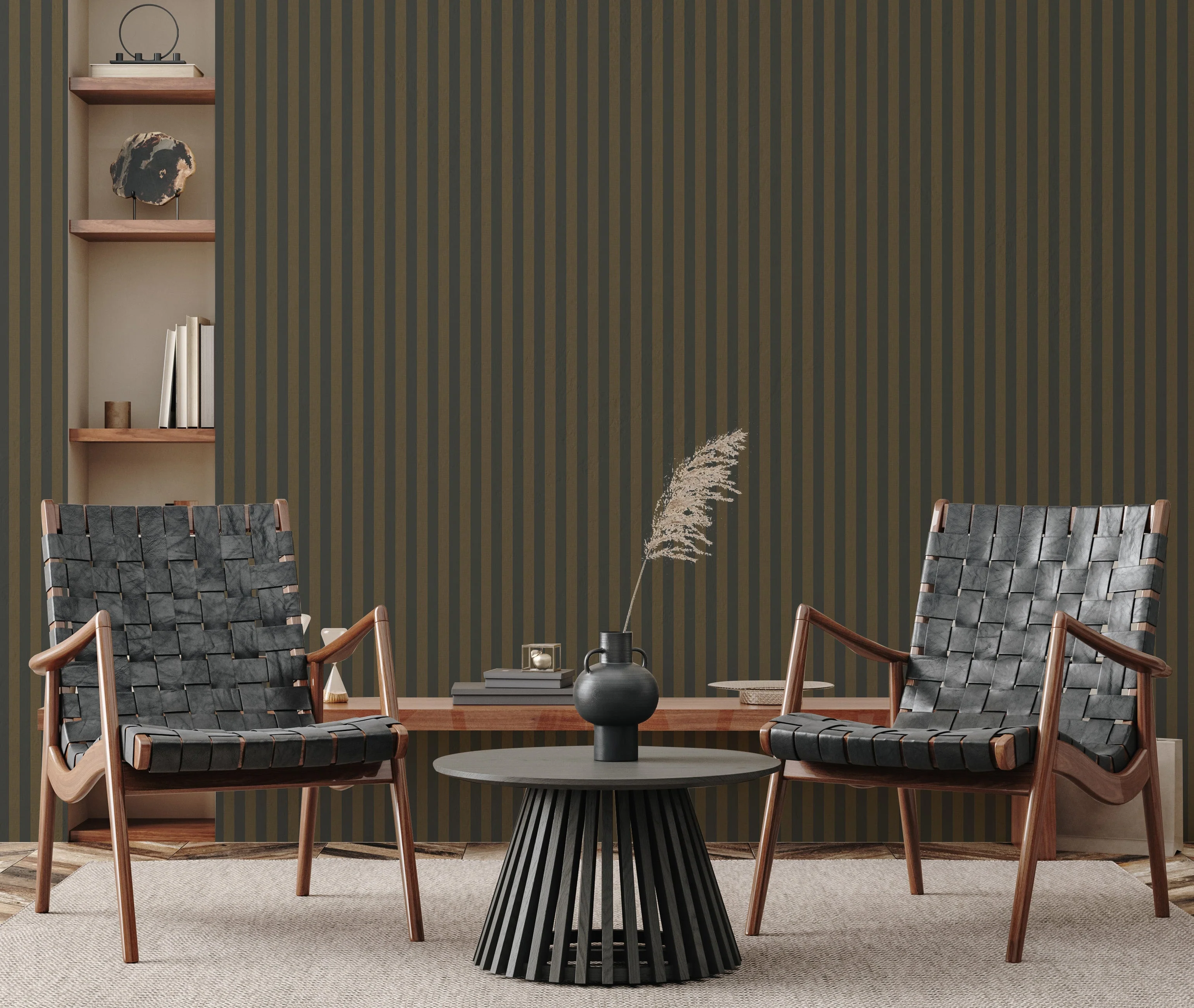 Ashbury Stripe Wallpaper by Safari Natalia x Taddy Mikelaites - Image 29