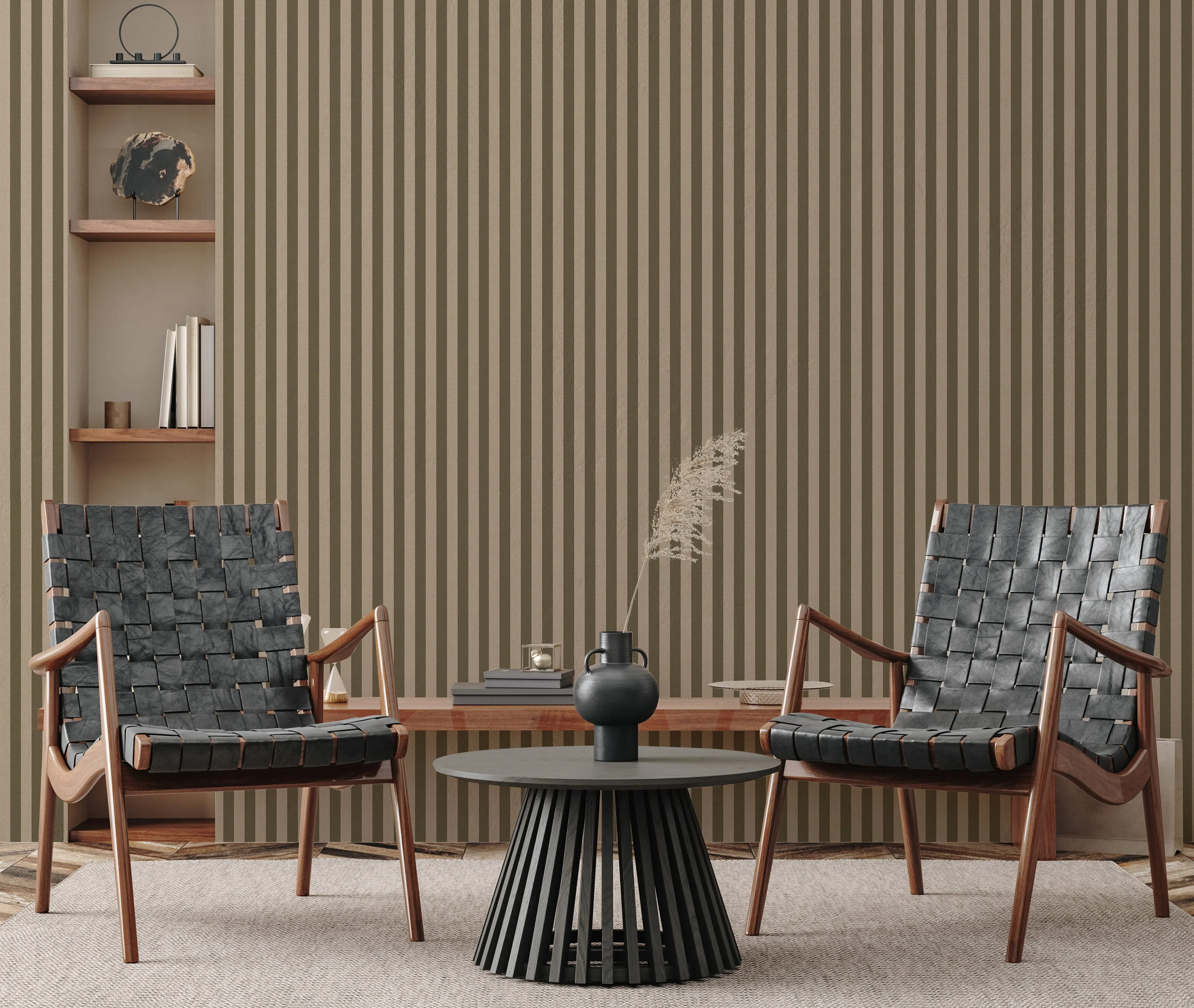 Ashbury Stripe Wallpaper by Safari Natalia x Taddy Mikelaites - Image 30