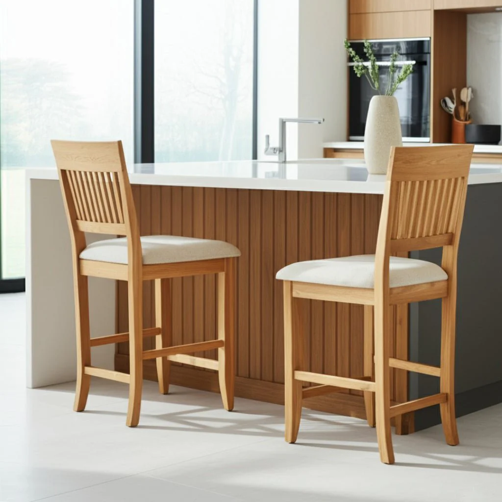Aspen Pub Chairs, Antique Natural (Set of 2) - Image 2