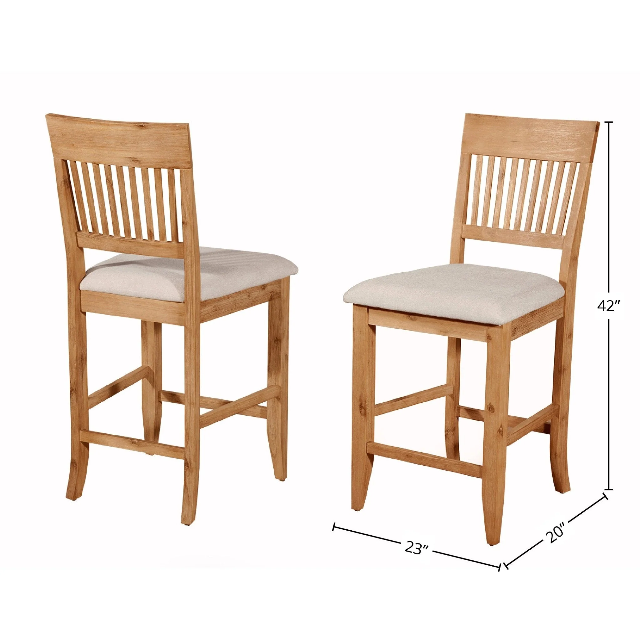 Aspen Pub Chairs, Antique Natural (Set of 2) - Image 5