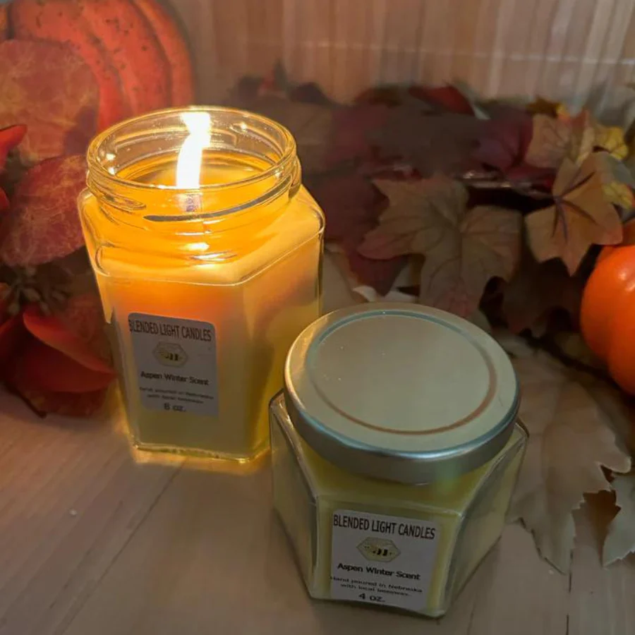Aspen Winter Scented Candle | Multiple Sizes | Blended Light - Image 6