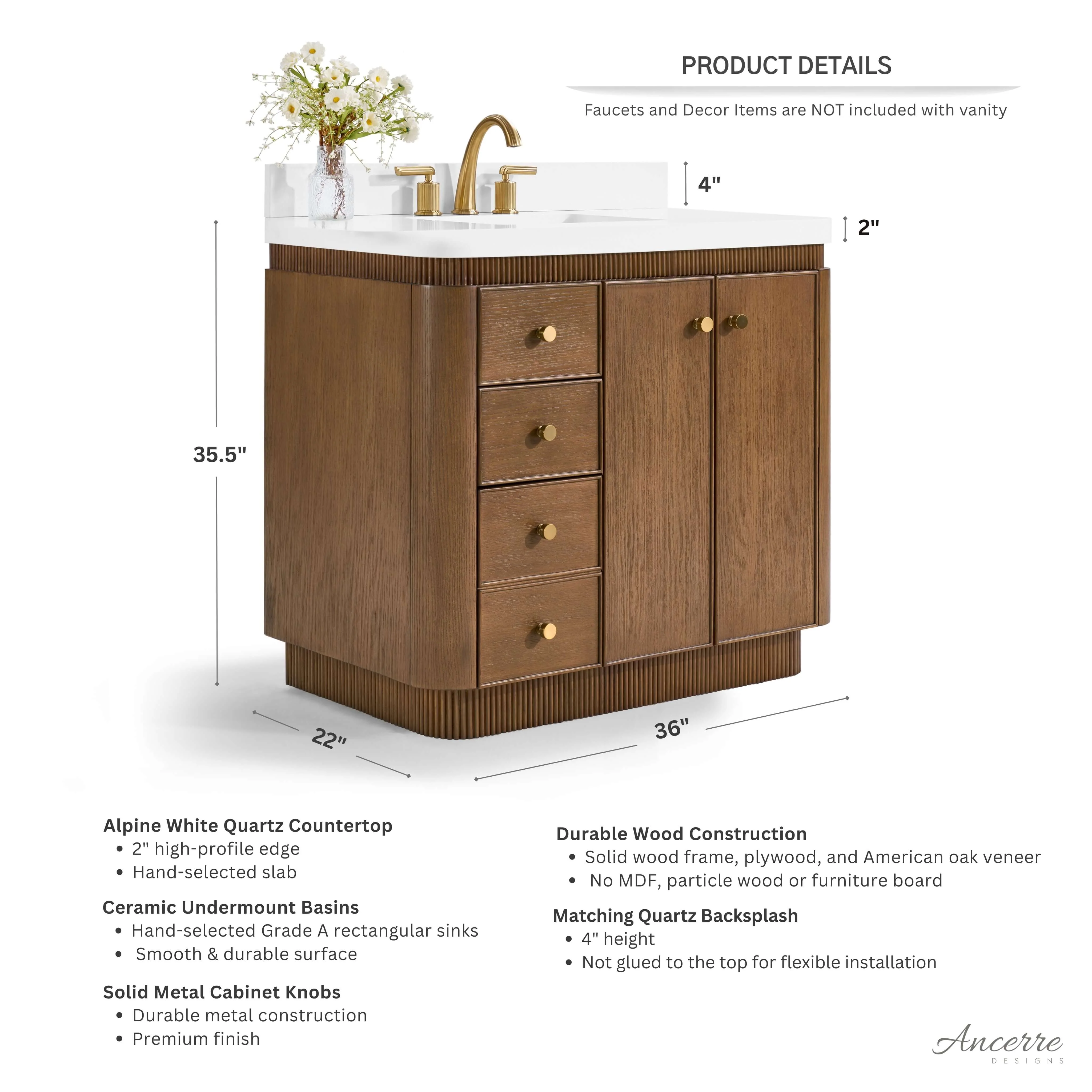 Aston Bathroom Vanity Collection - Image 11