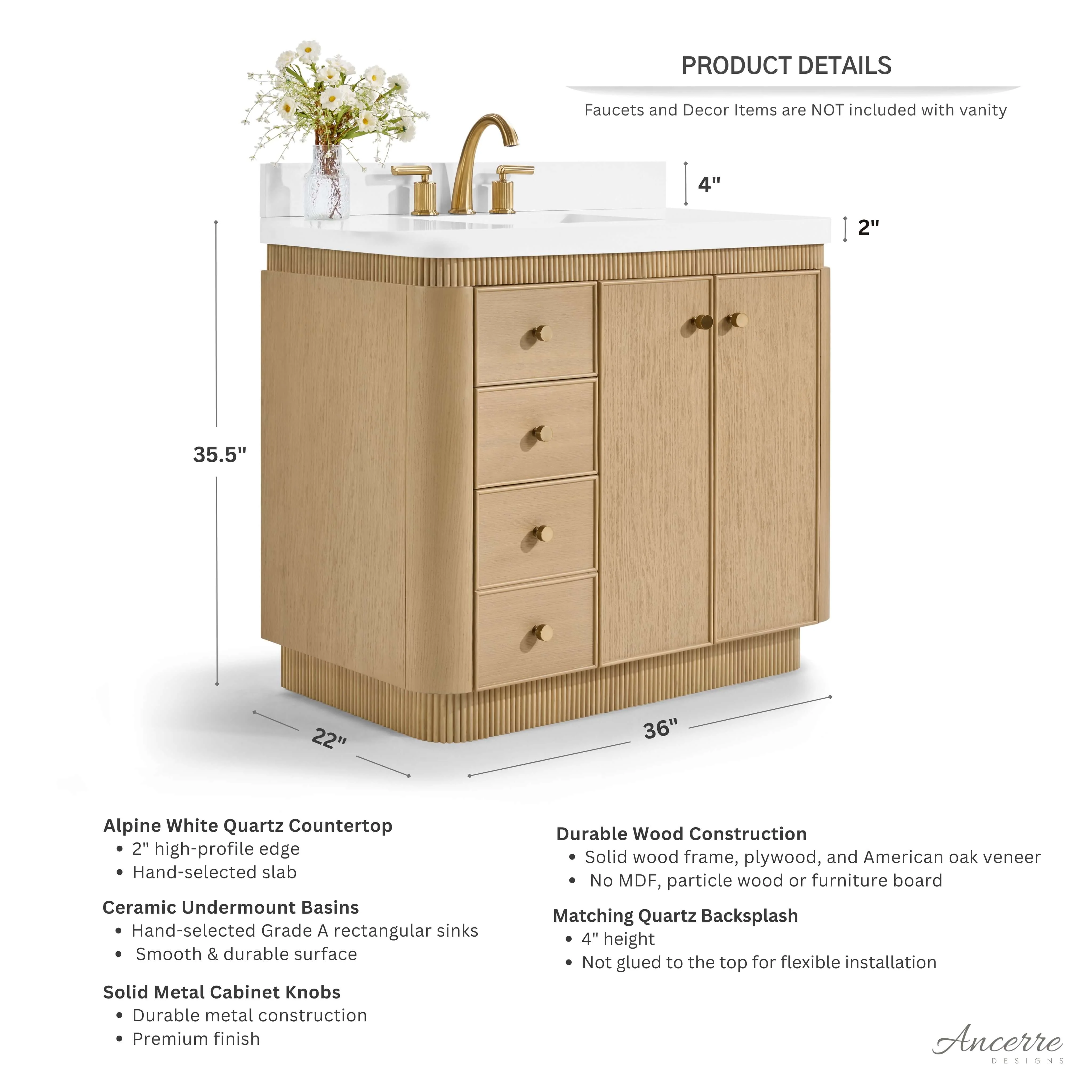 Aston Bathroom Vanity Collection - Image 2