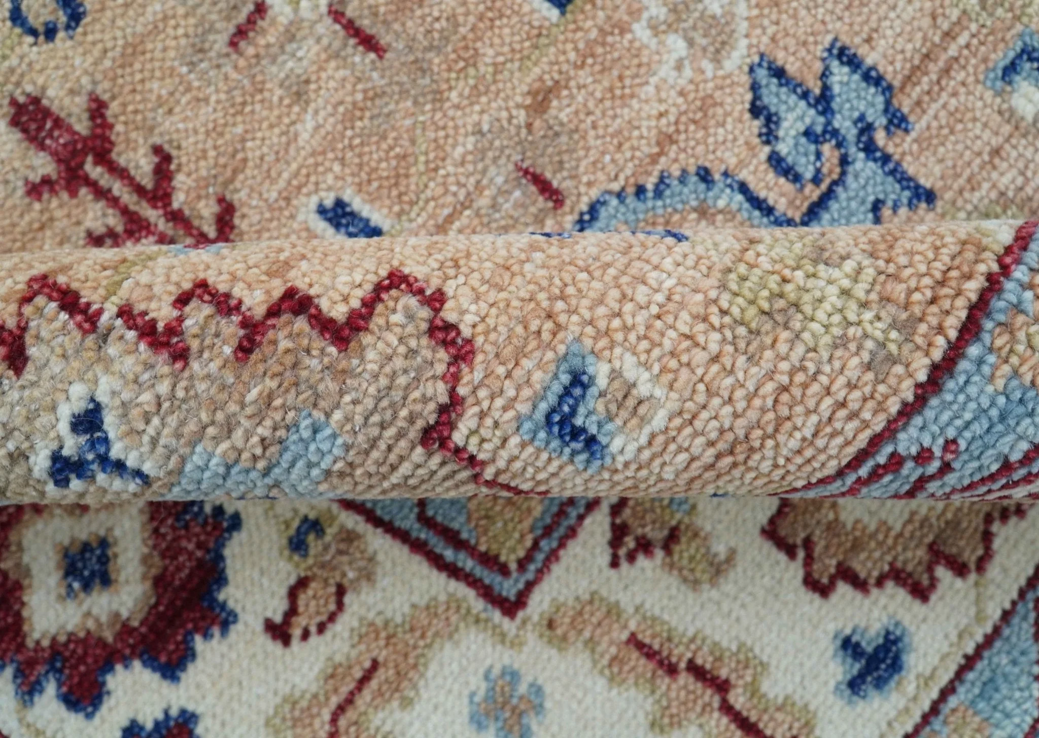 Astra Custom Made Turkish Peach Hand knotted Wool Rug - Image 4