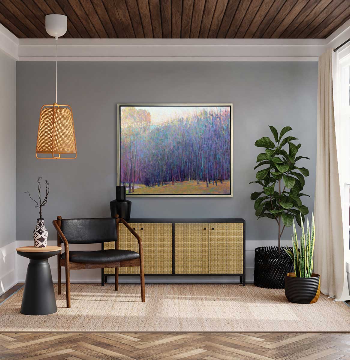 At Pond's Edge, Emerging Spring - Open Edition Canvas Print - Image 2