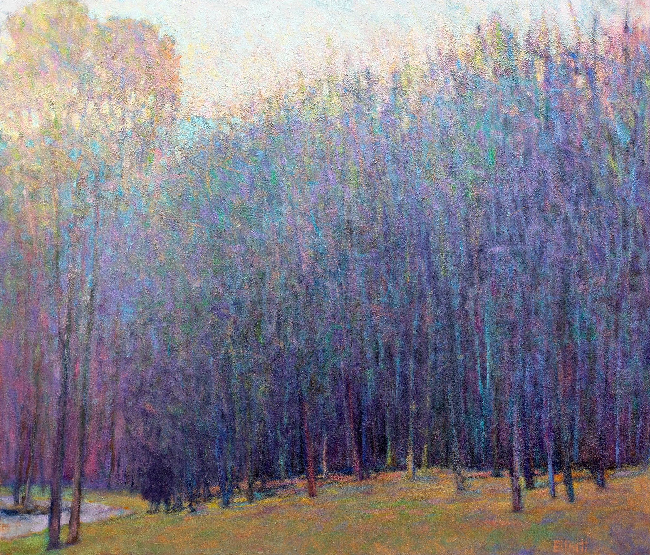 At Pond's Edge, Emerging Spring - Open Edition Canvas Print - Image 3