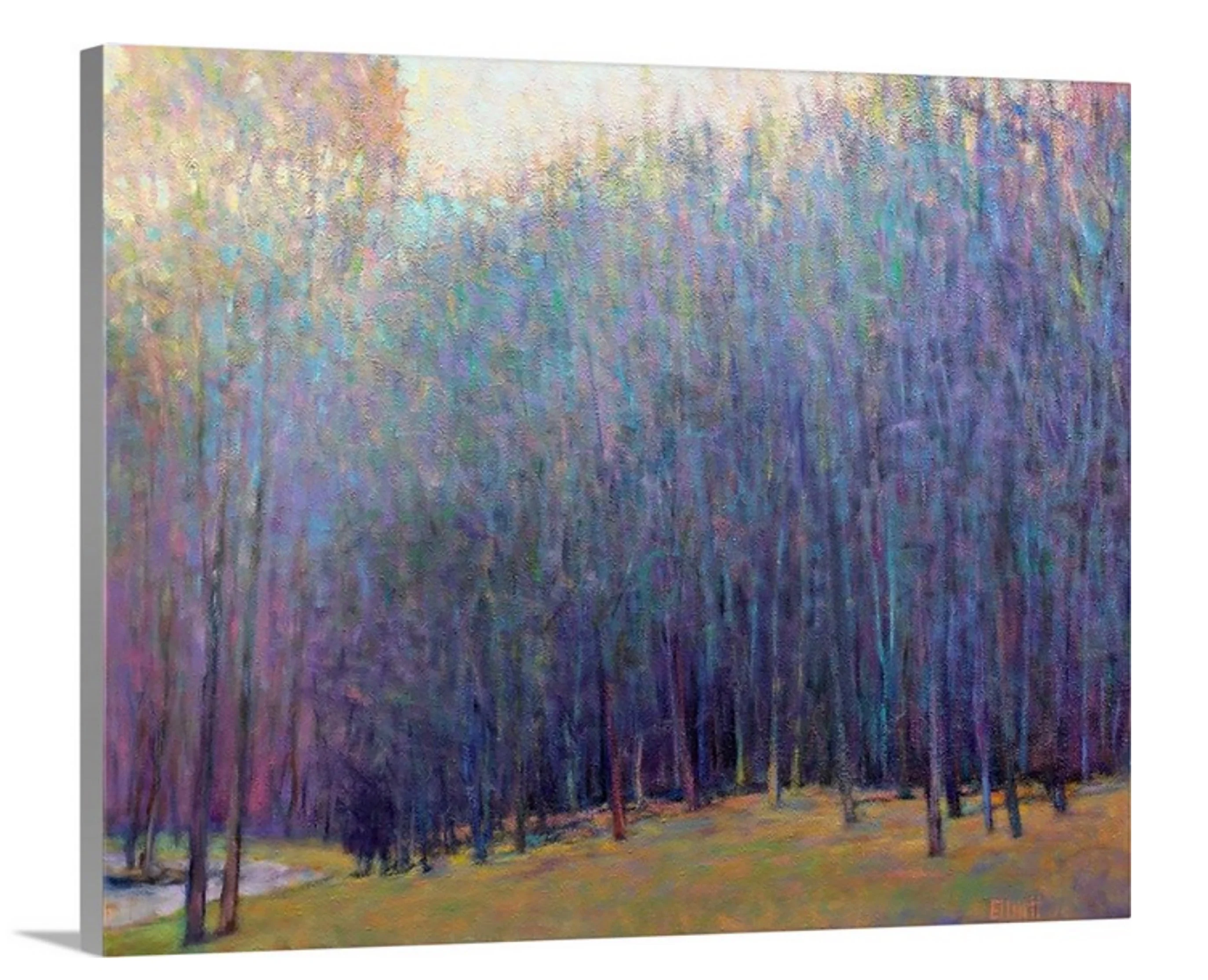 At Pond's Edge, Emerging Spring - Open Edition Canvas Print - Image 6