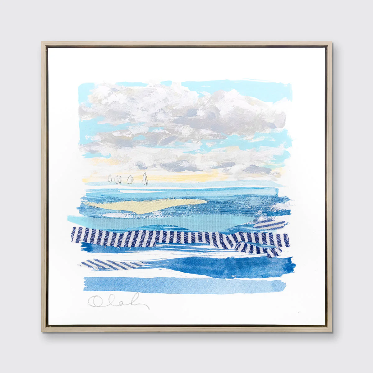 Atlantic Stripes 6 - Open Edition Canvas Print - Image 3