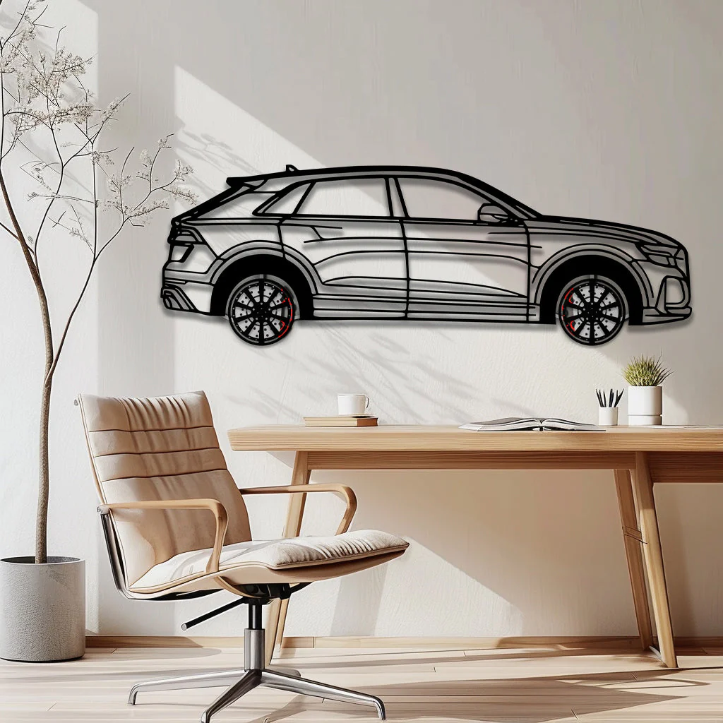 Audi Q8 Metal Car Wall Art with Rotating Wheels - Handmade Luxury SUV Silhouette Decor - Automotive Wall Art for Petrolheads - KAFMEKA095 - Image 10