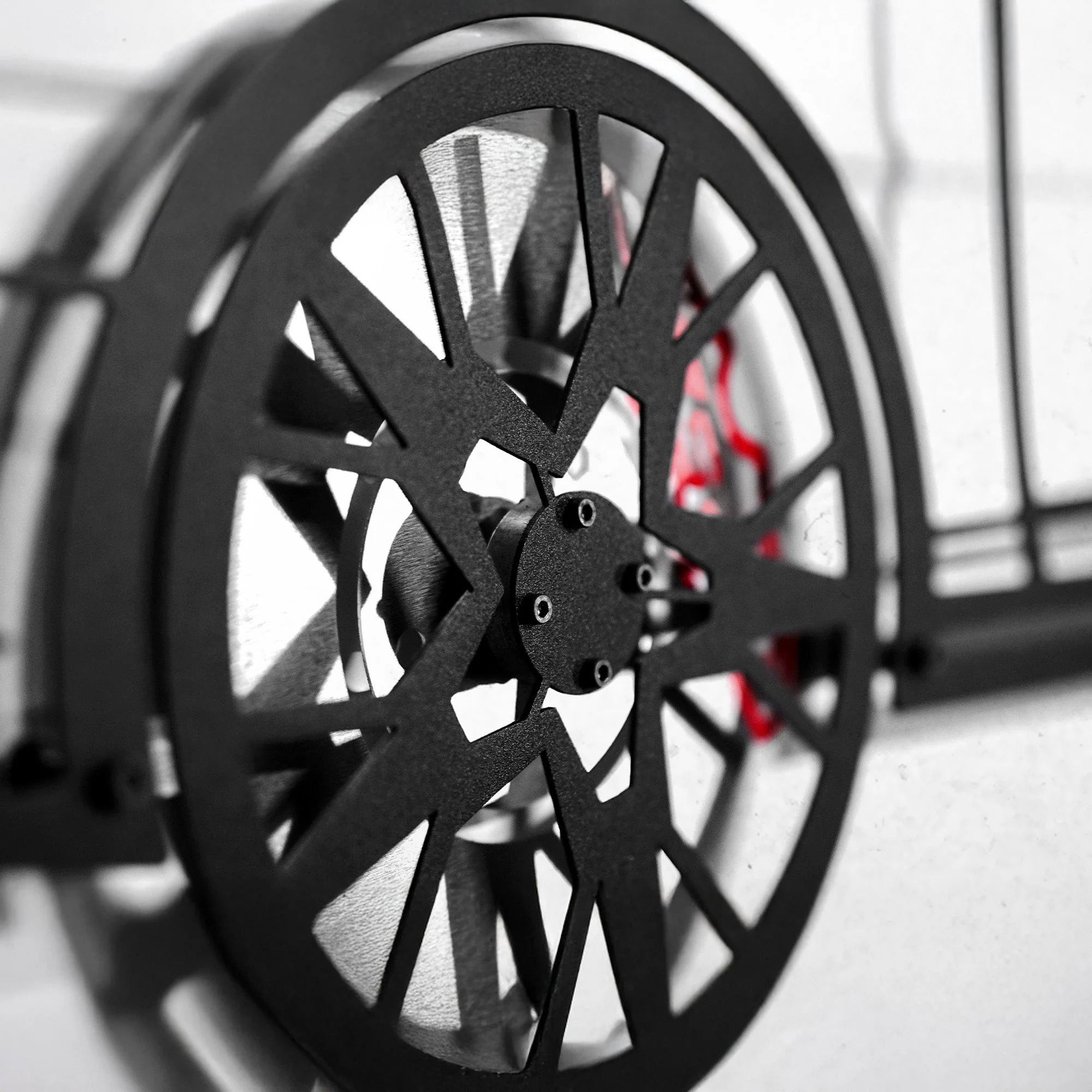 Audi S4 Wall Art – Steel Silhouette with Spinning Wheels -KAFMEKA011 - Image 3