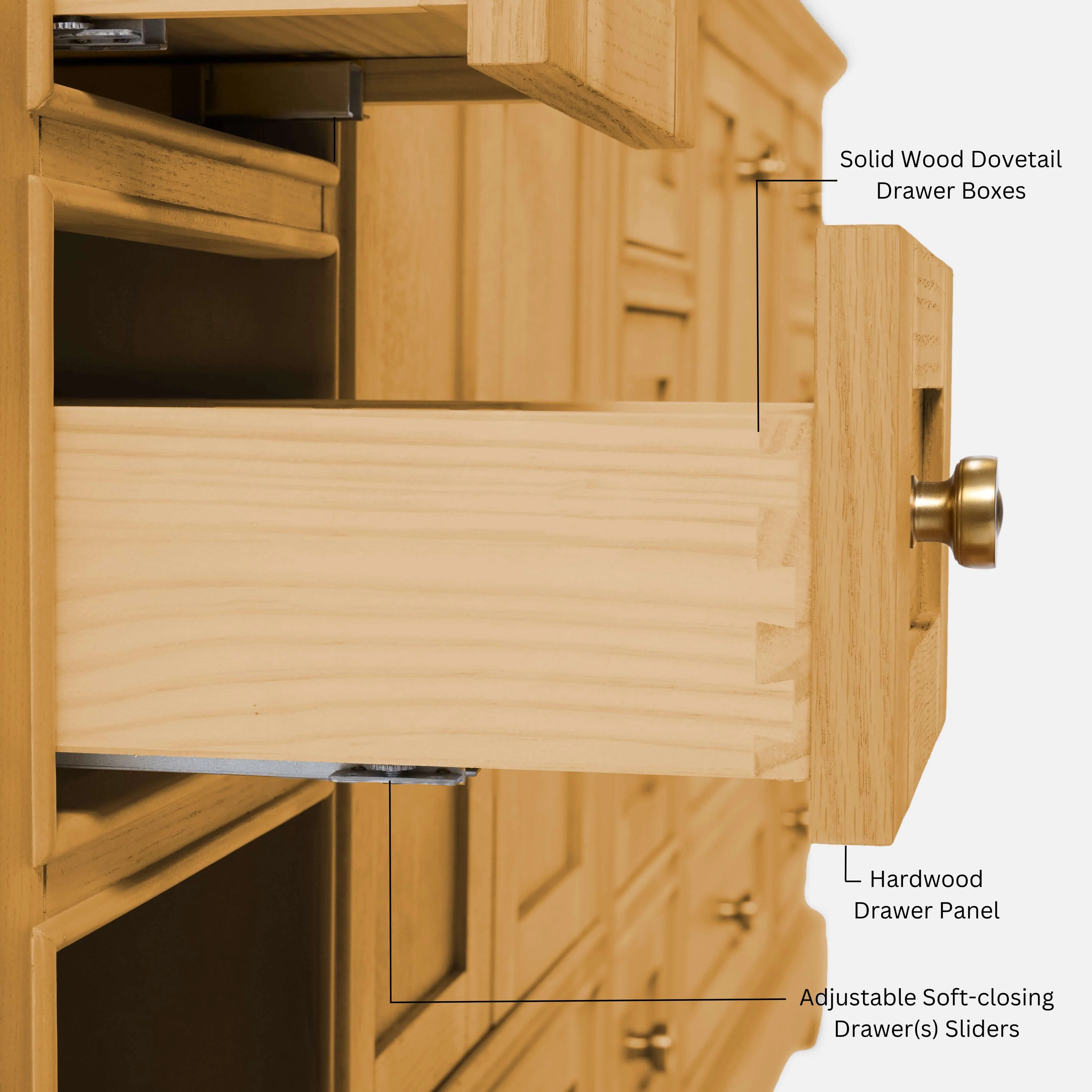 Audrey Bathroom Vanity in Sienna Finish - Image 6
