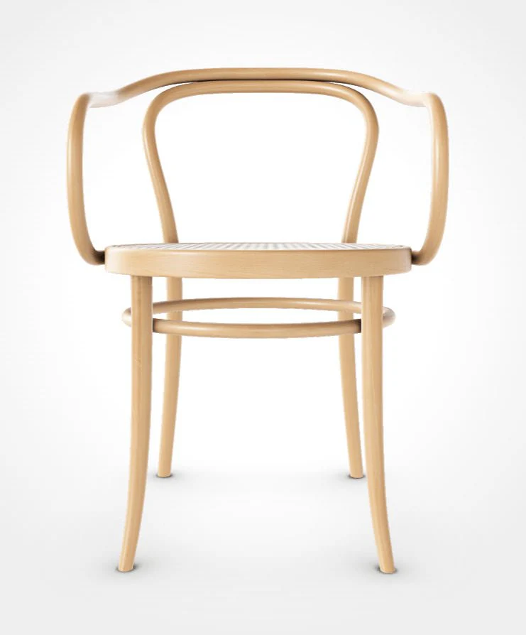 August Thonet No. 30 Bentwood Chair by Ton - Natural Beech / Cane Seat - Image 3